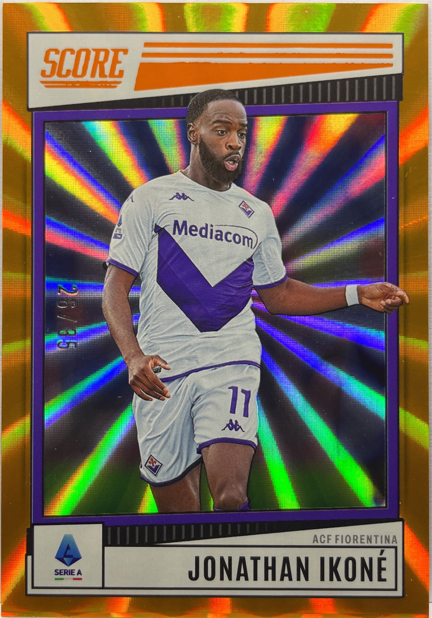 Jonathan Ikone 26/35 Orange Laser Score Serie A 2022/23