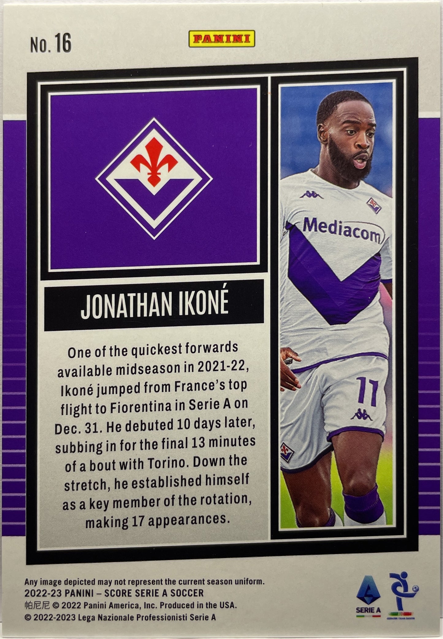 Jonathan Ikone 26/35 Orange Laser Score Serie A 2022/23