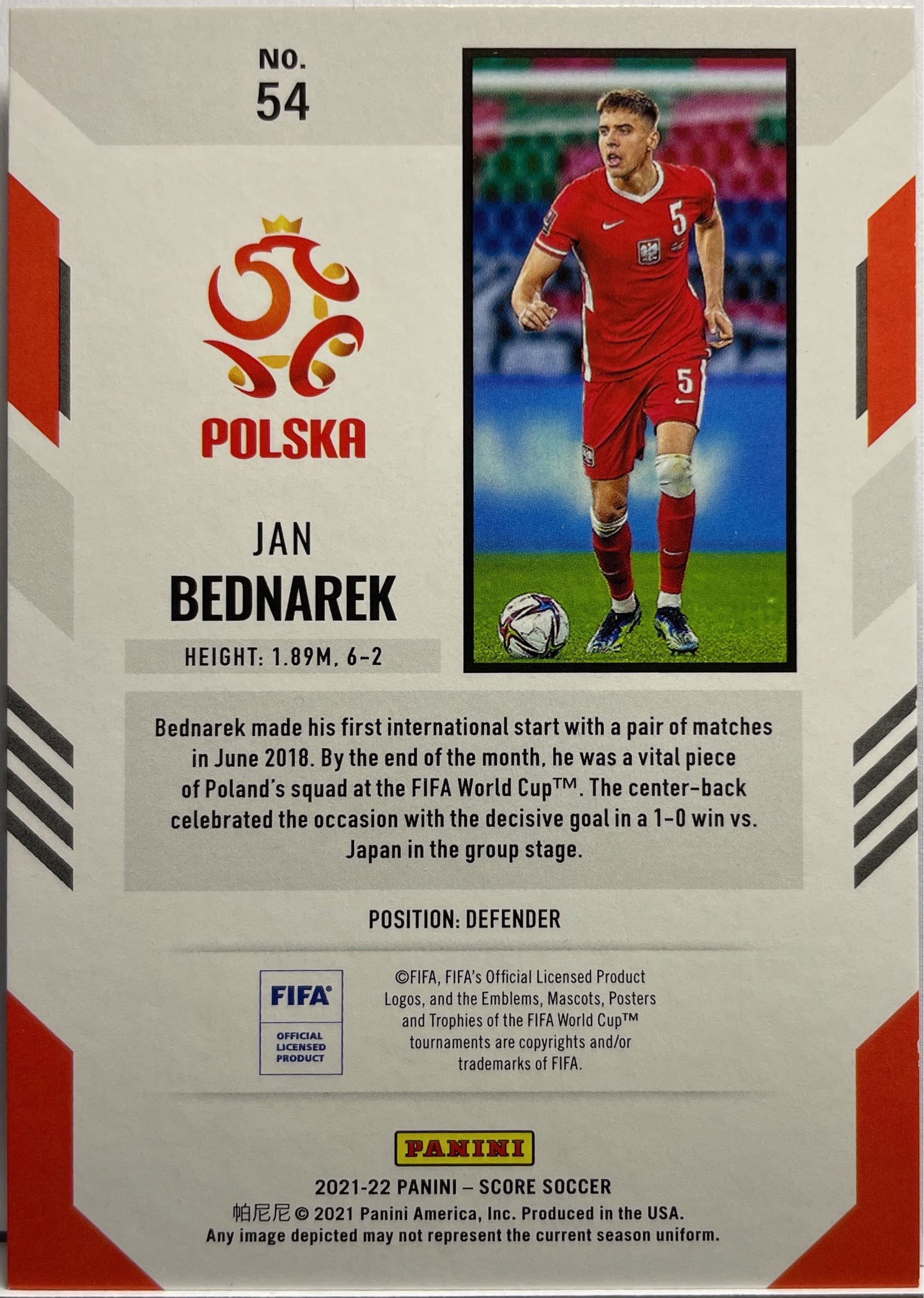 Jan Bednarek 22/25 Score Fifa 2021/22