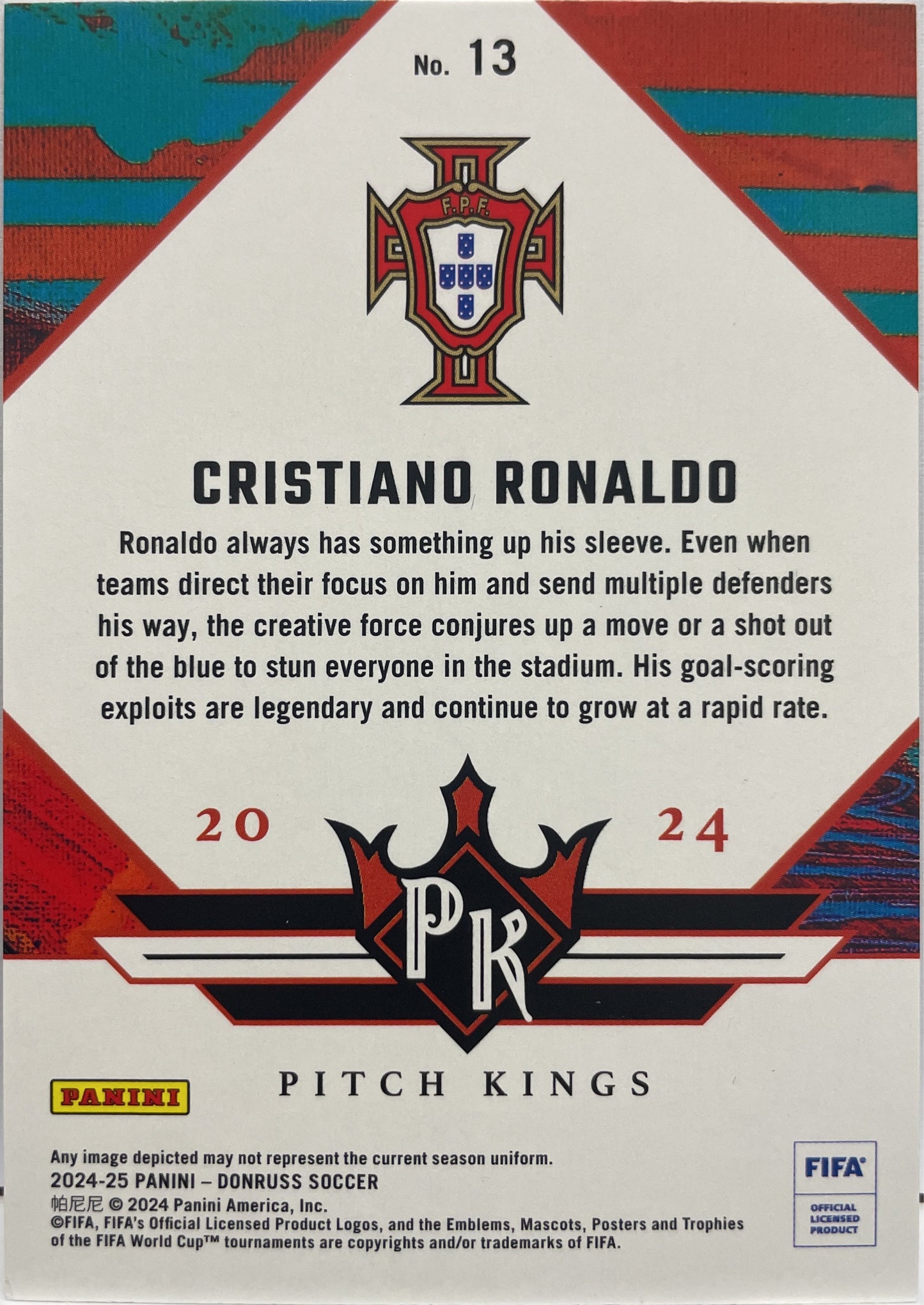 Cristiano Ronaldo Pitch King Donruss Fifa 2024/25