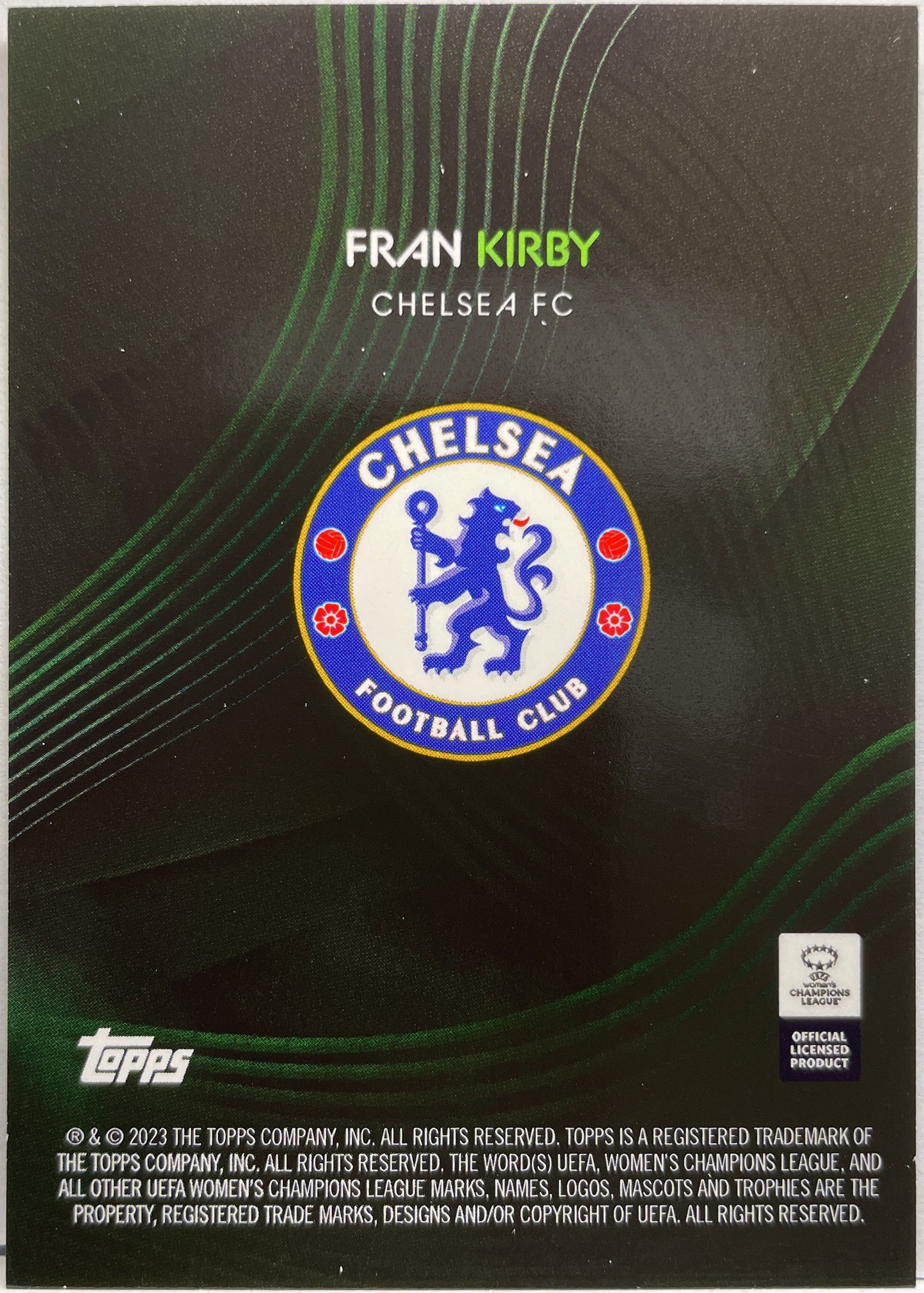 Fran Kirby 50/99 Topps Knockout Women's Champions League 2022/23