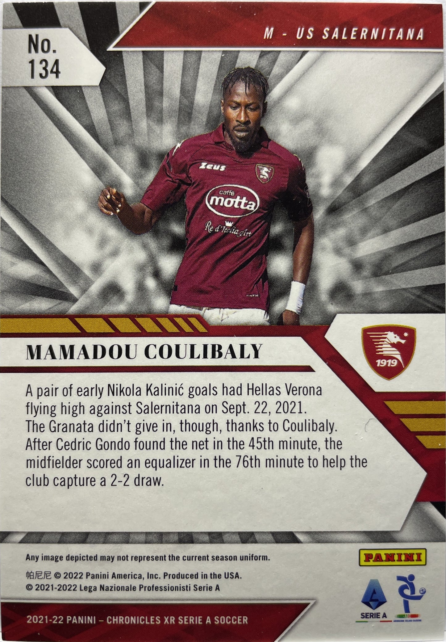 Mamadou Coulibaly 81/99 Rookie Blue XR Chronicles 2021/22