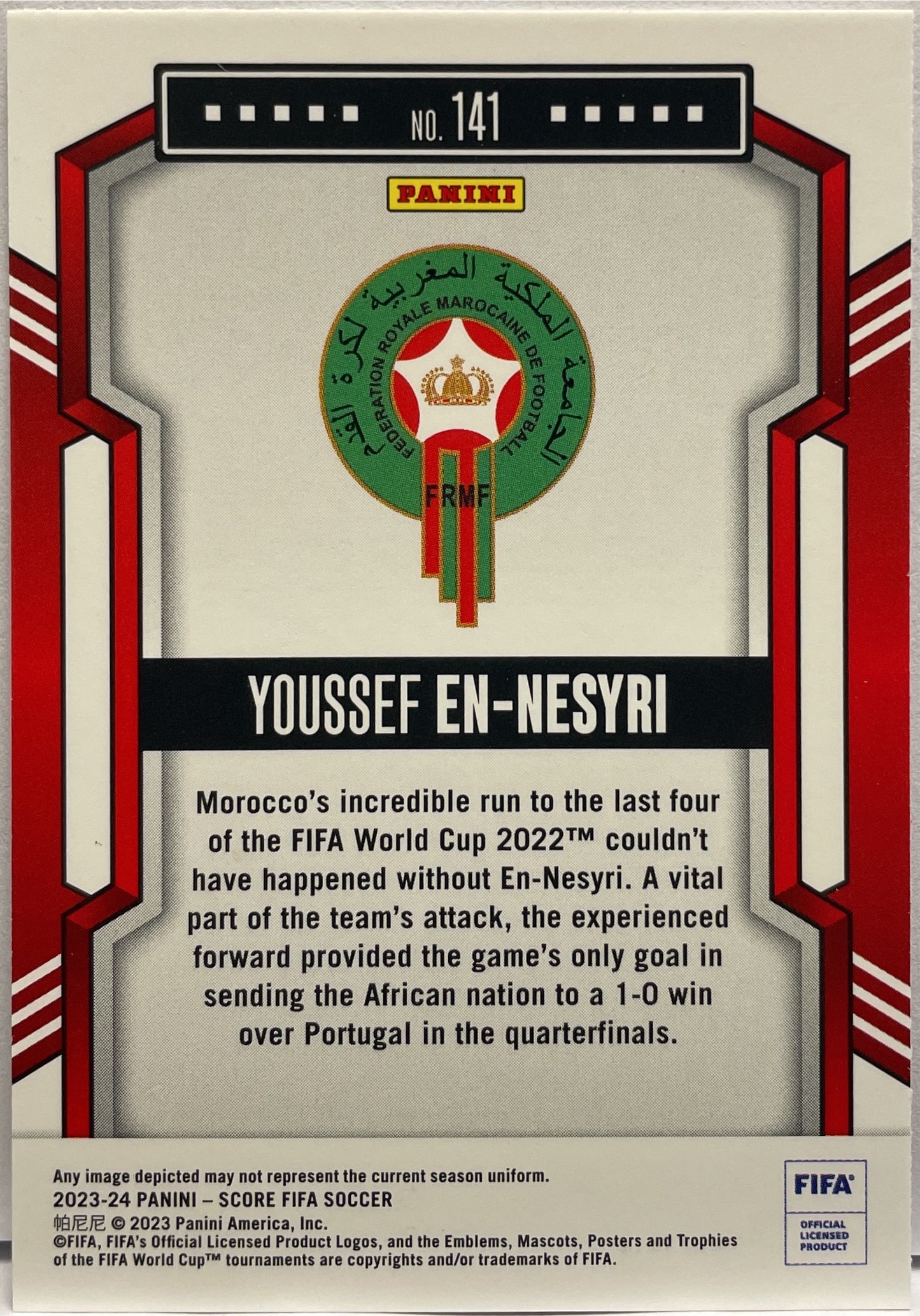 Youssef En Nesyri 9/30 Swirl Red Score Fifa 2023/24