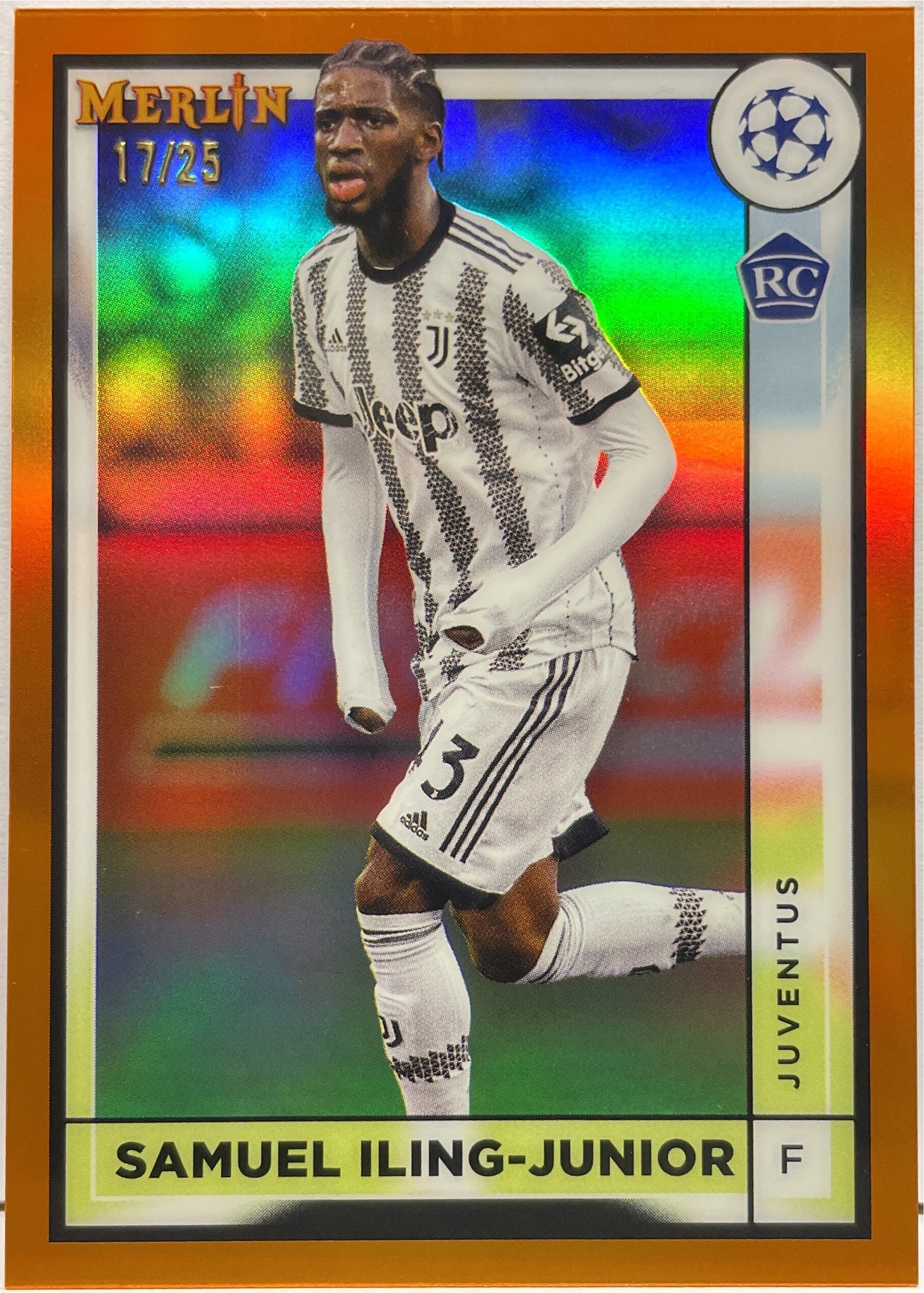 Samuel Iling-Junior 17/25 Rookie Orange Topps Chrome Merlin 2022/23