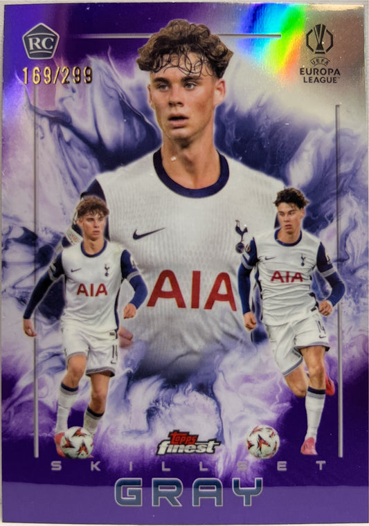 Archie Gray 169/299 Rookie Skillset Purple Topps Finest UCC 2024/25