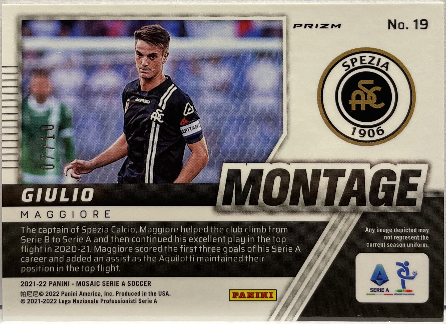 Giulio Maggiore 7/10 Montage Gold Mosaic Serie A 2021/22