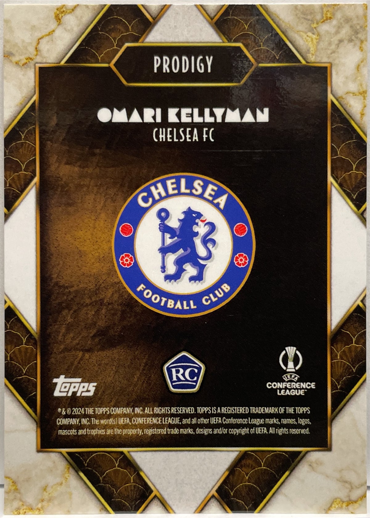Omari Kellyman 1/1 Rookie Prodigy Topps Deco 2025/26
