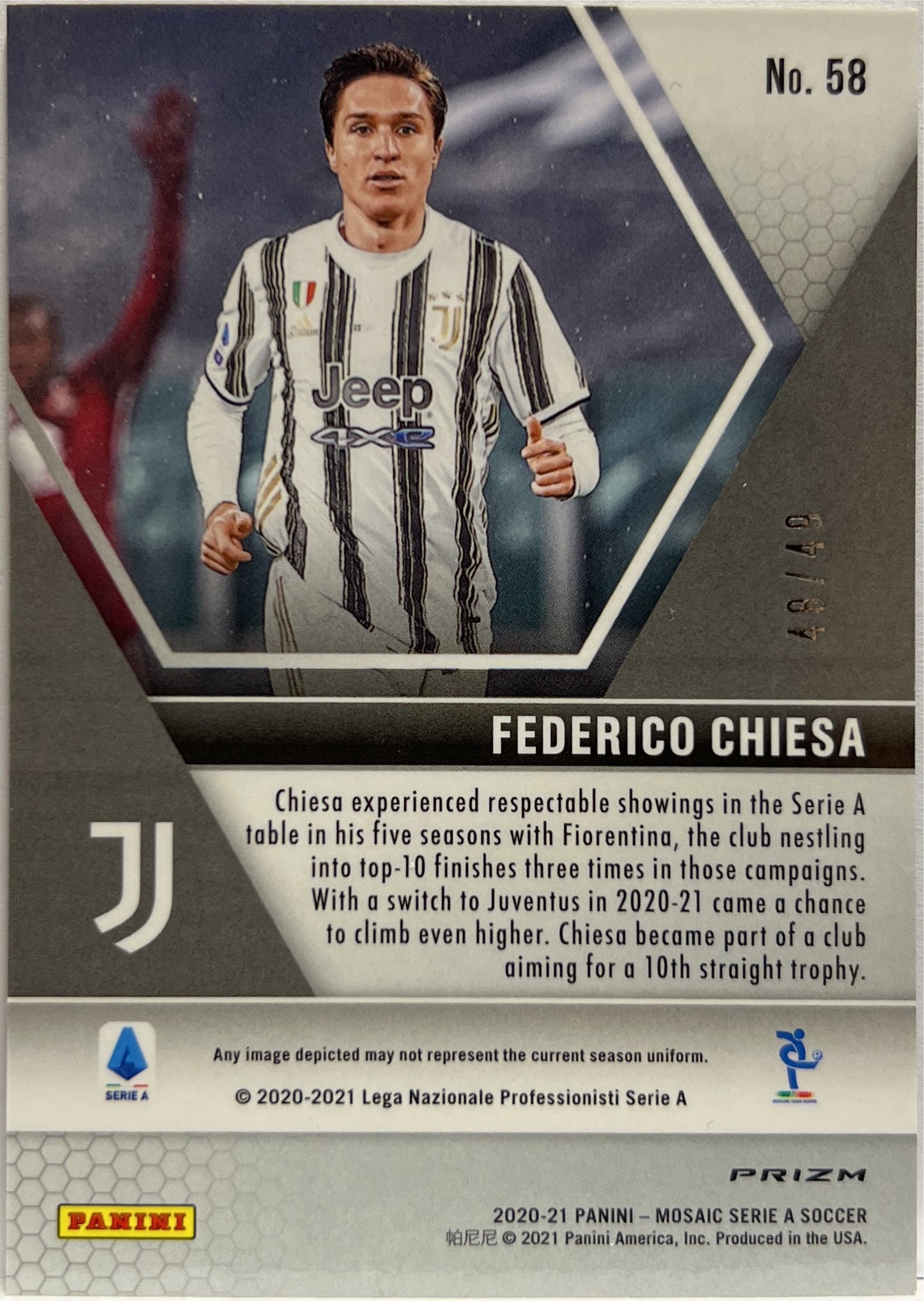 Federico Chiesa 48/49 Purple Mosaic Serie A 2020/21