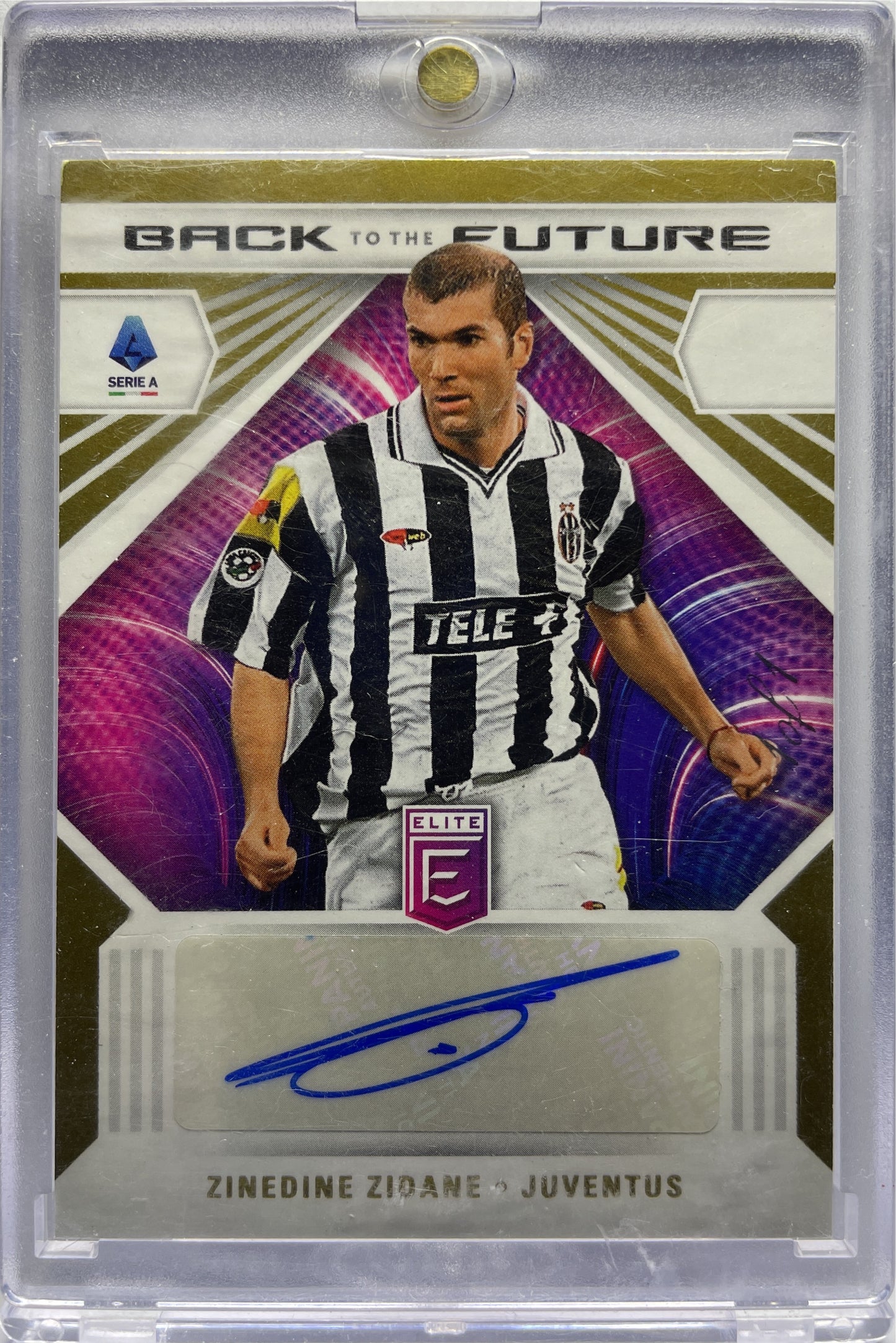 Zinedine Zidane 1/1 Autograph Back To The Future Donruss Elite Serie A 2021/22
