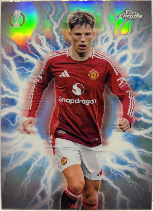 Alejandro Garnacho Circle Of Power Shockwave Topps Chrome UCC 2024/25