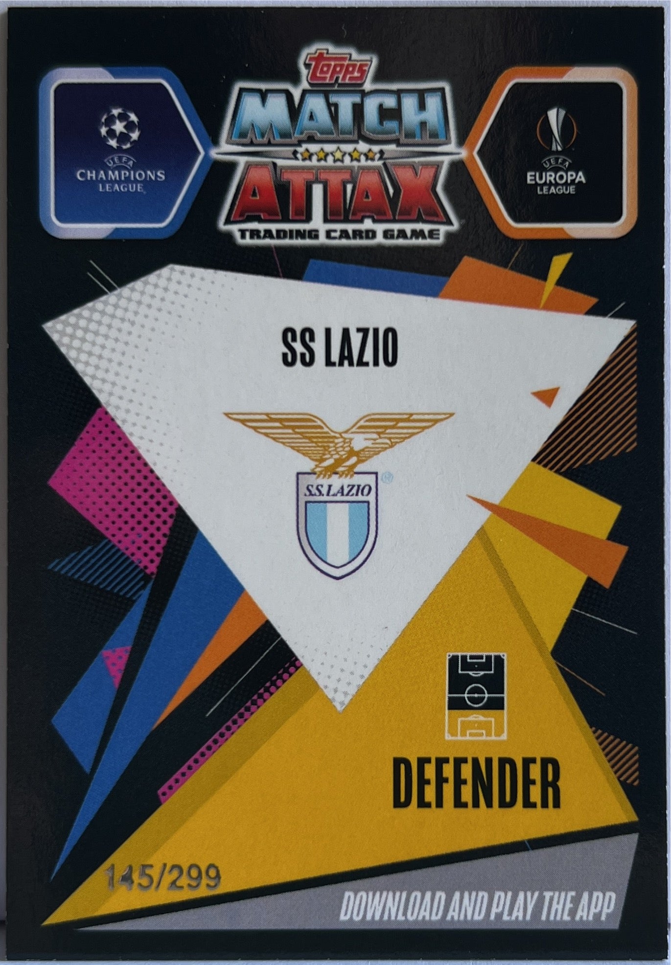 Stefan Radu 145/299 Purple Topps Chrome Match Attax