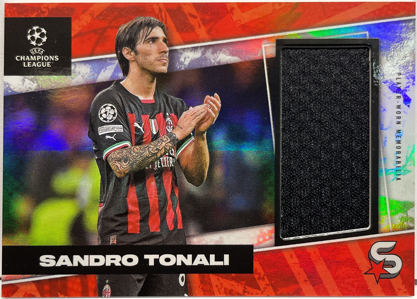 Sandro Tonali 113/133 Patch Topps Superstars UCC 2022/23
