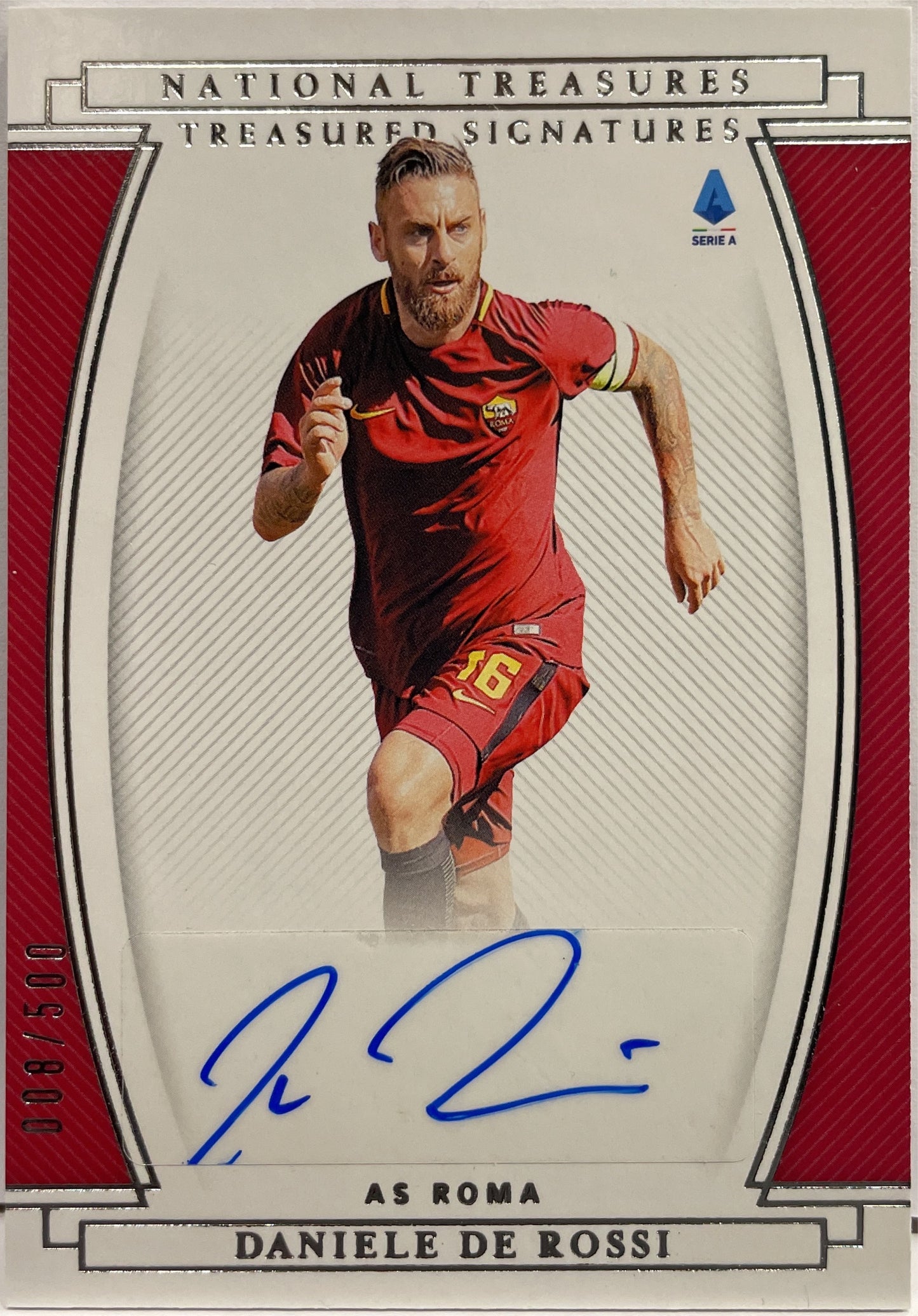 Daniele De Rossi 8/500 Autograph Treasured Signatures National Treasures Chronicles 2020/21