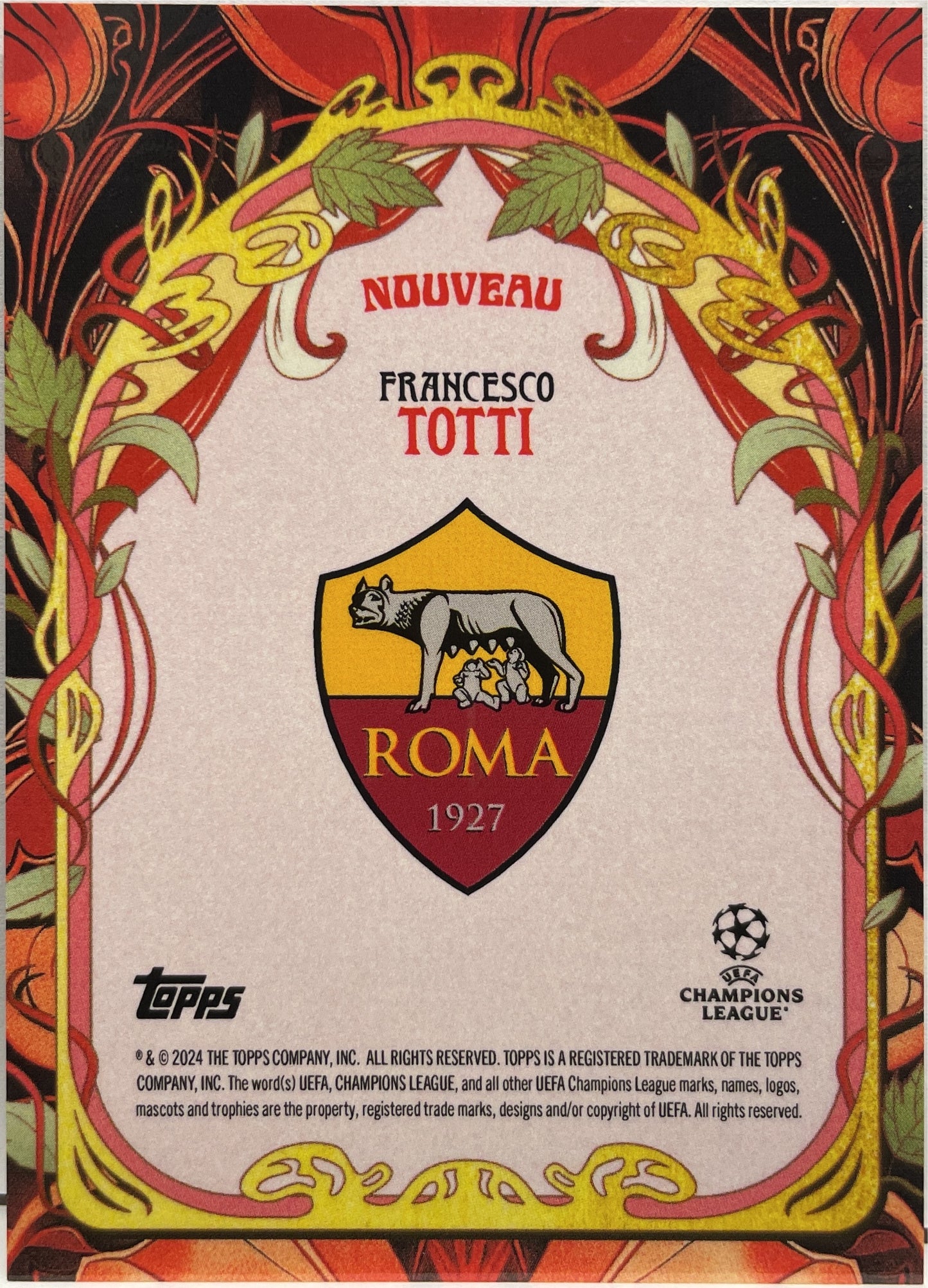 Francesco Totti 7/10 Autograph Nouveau Topps Deco 2023/24