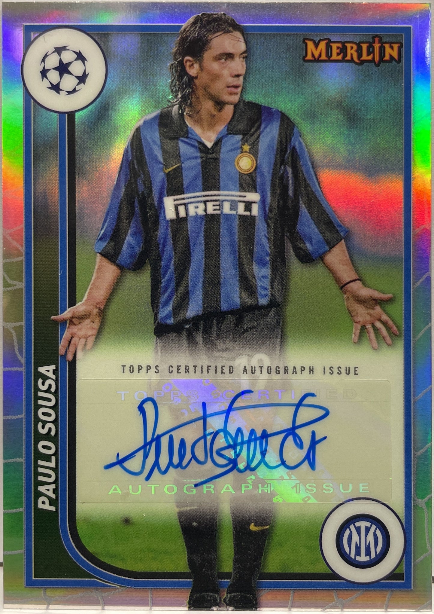 Paulo Sousa Autograph Topps Chrome Merlin 2023/24