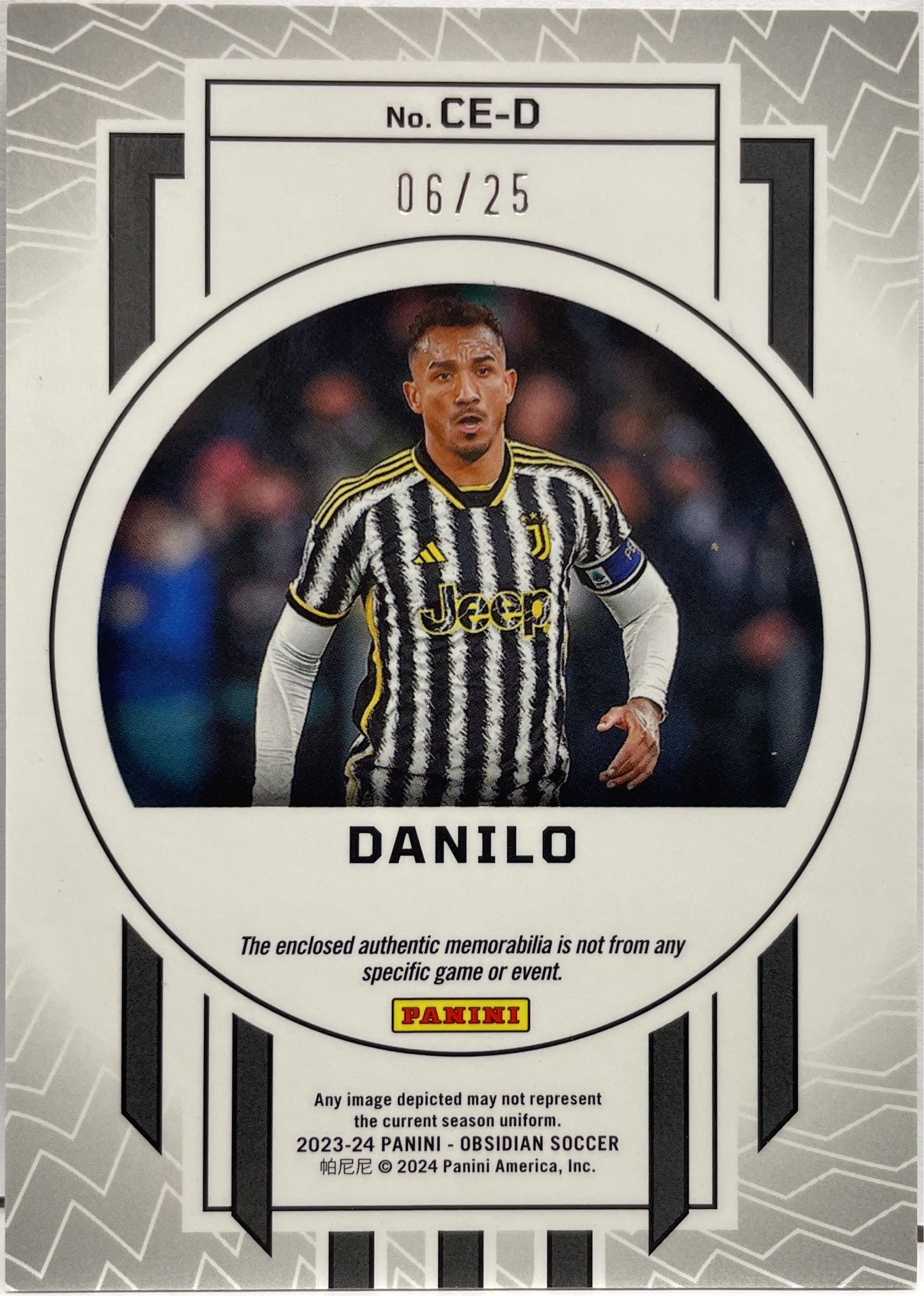 Danilo 6/25 Patch Cutting Edge Obsidian 2023/24