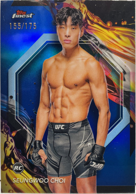 Seungwoo Choi 155/175 Rookie Blue Topps Finest UFC 2024