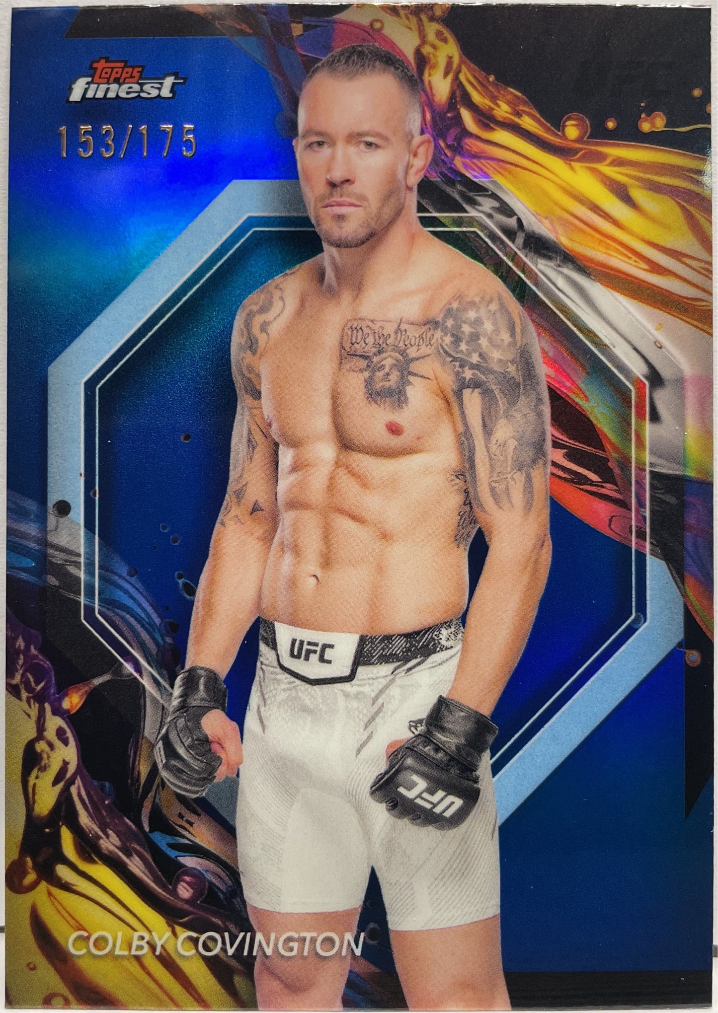 Colby Covington 153/175 Blue Topps Finest UFC 2024