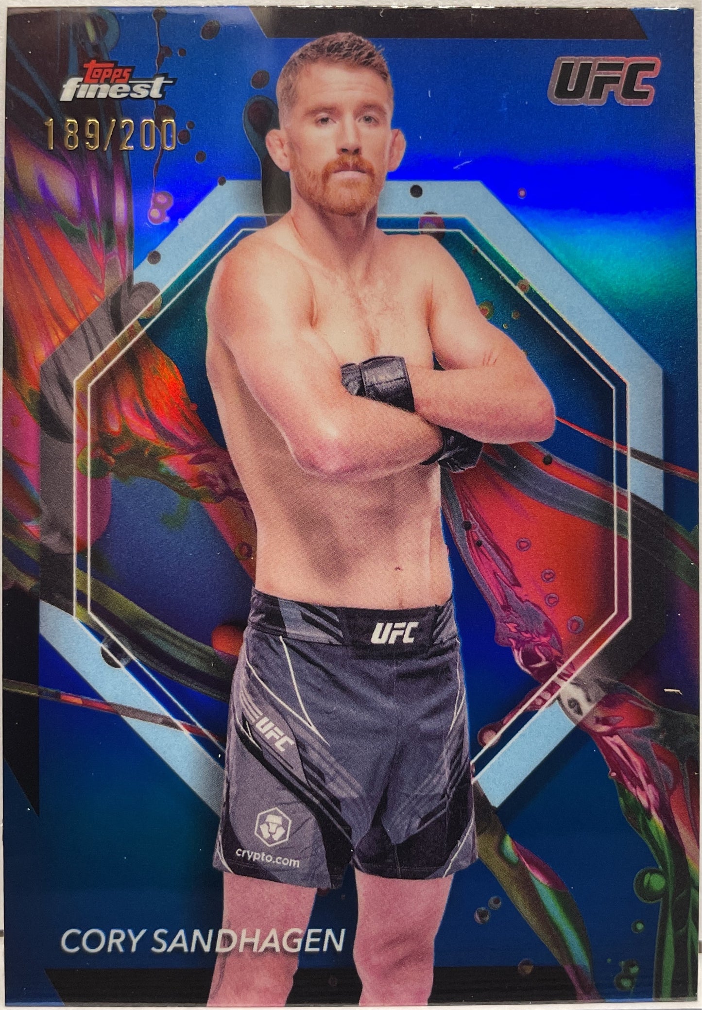 Cory Sandhagen 189/200 Blue Topps Finest UFC 2024