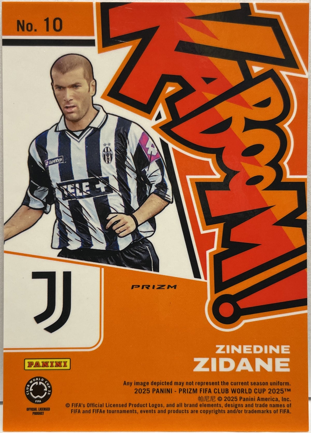Zinedine Zidane Kaboom Panini Prizm World Cup Club 2025