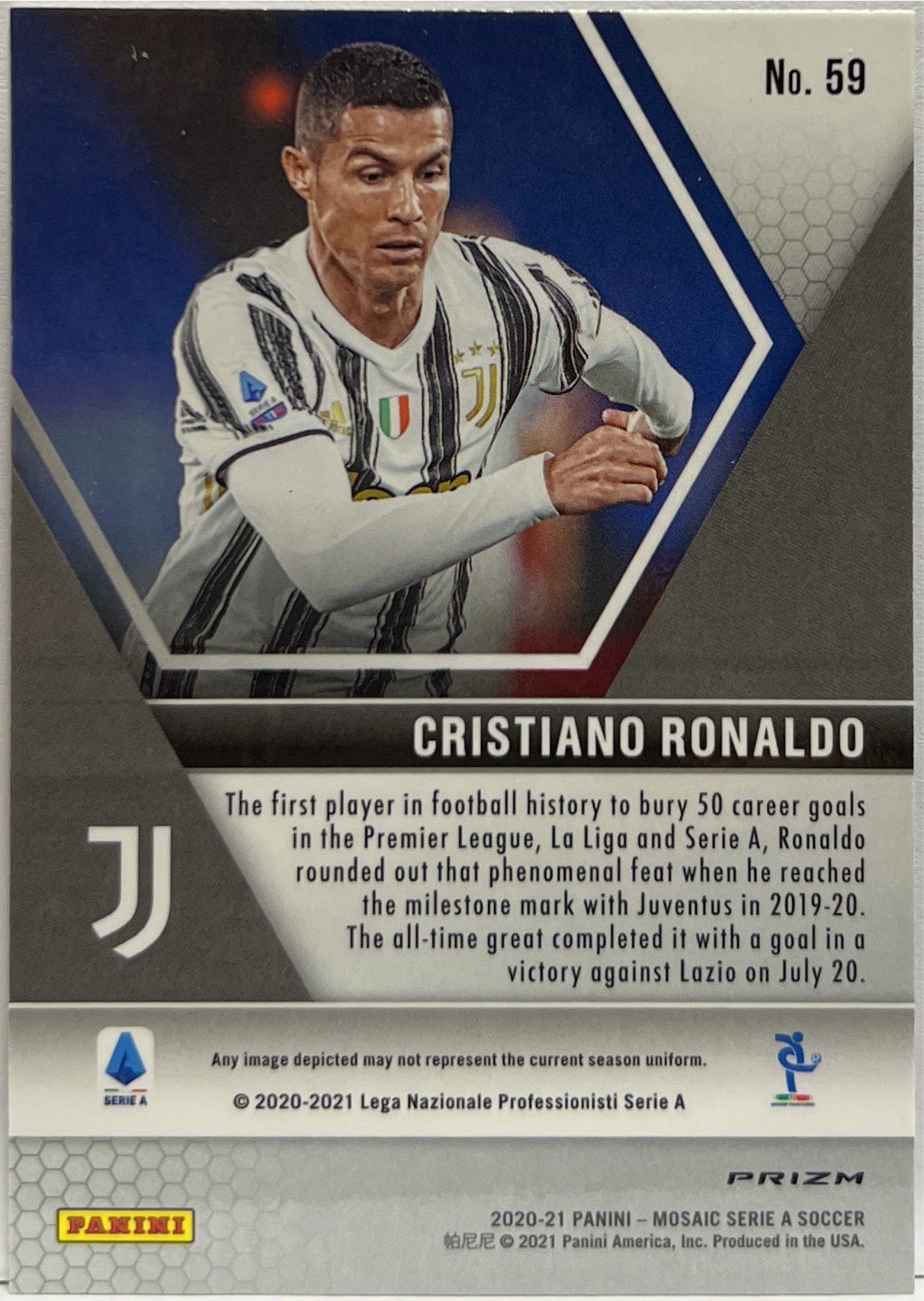 Cristiano Ronaldo Red Mosaic Serie A 2020/21