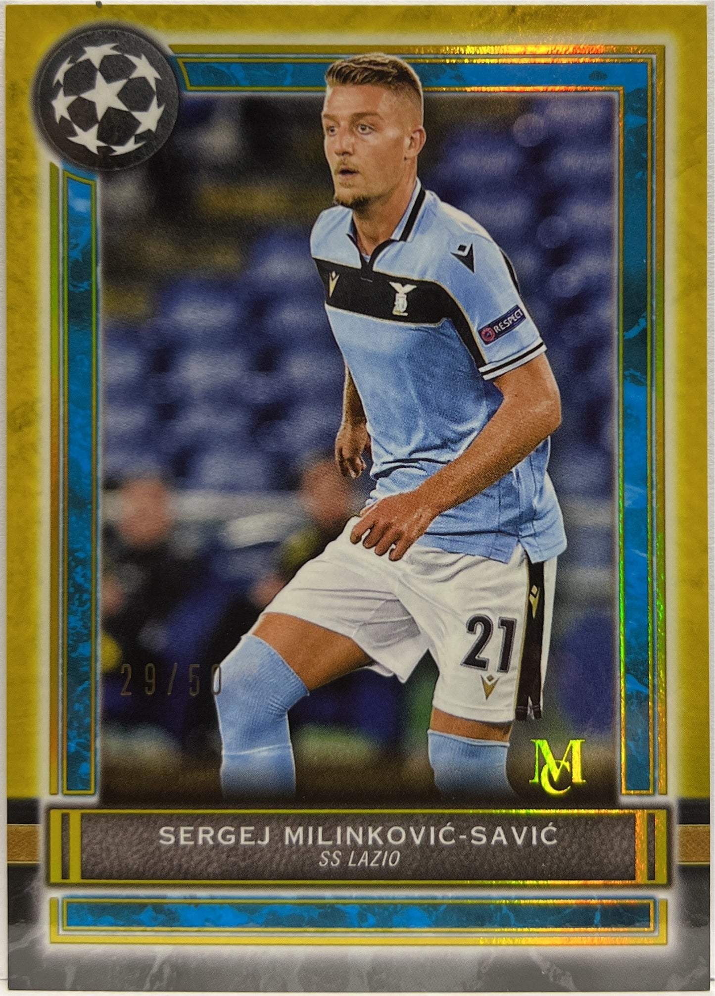 Sergej Milinkovic Savic 29/50 Gold Topps Museum 2020/21
