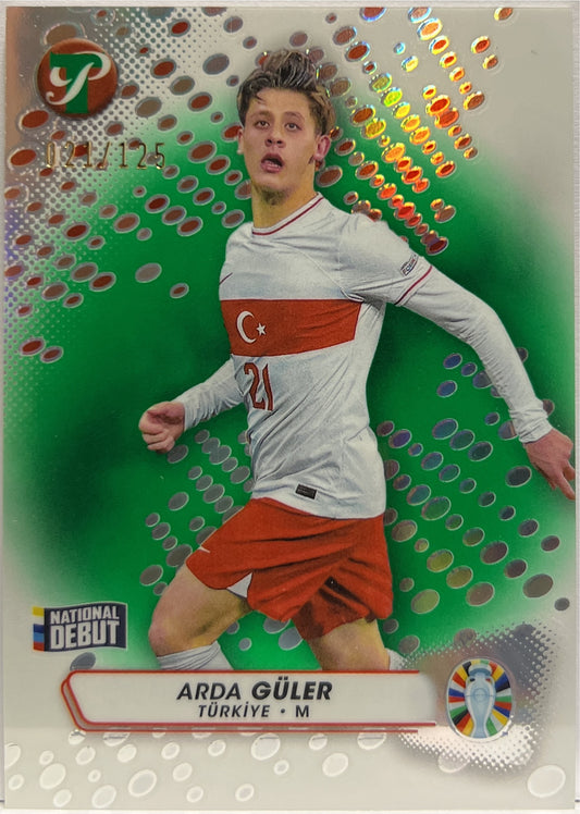 Arda Guler 21/125 National Debut Green Topps Pristine Road To Euro 2024