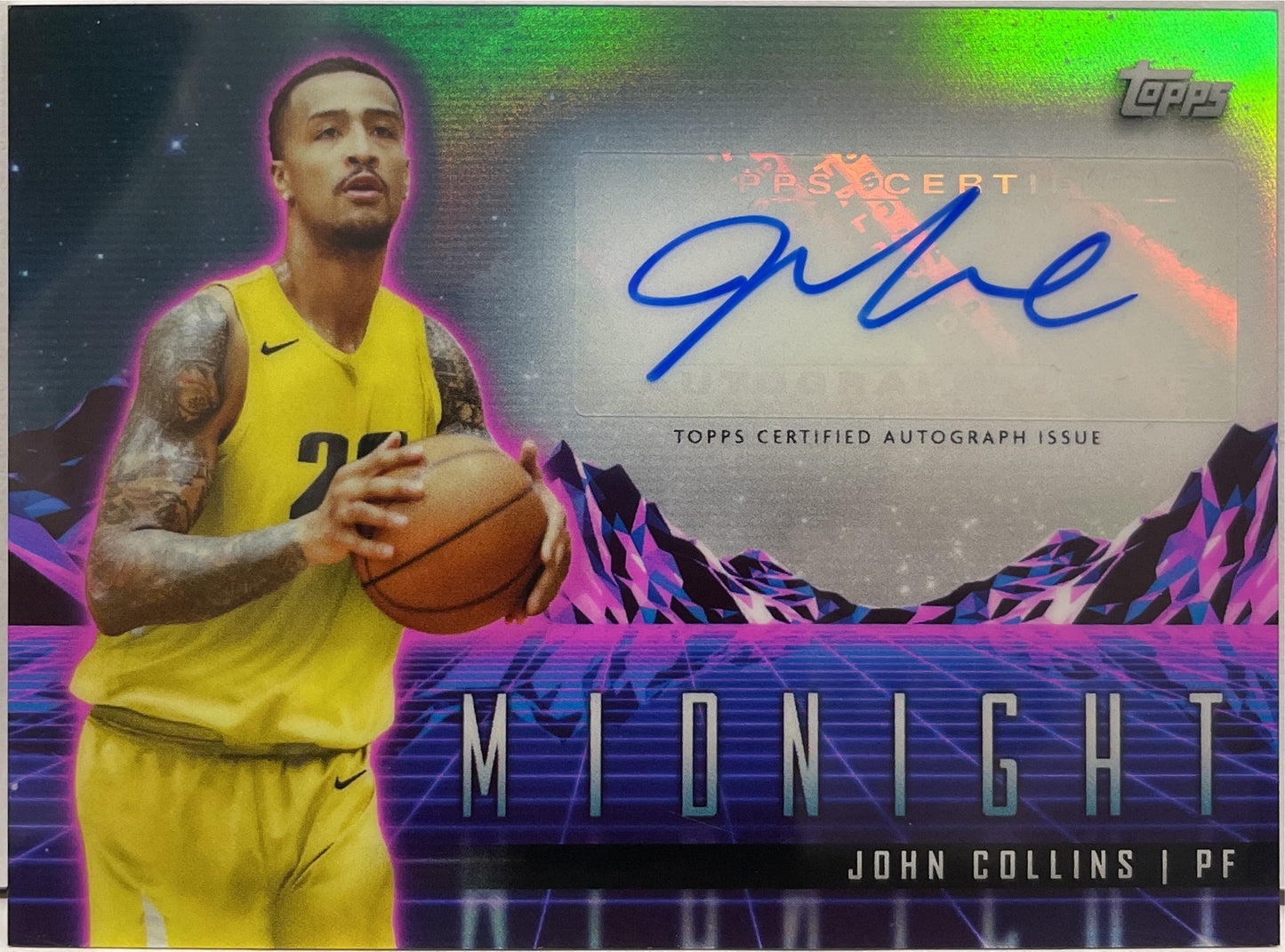 John Collins Autograph Topps Midnight Basketball NBA 2023/24