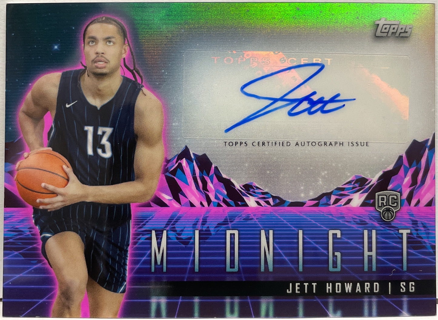 Jett Howards Rookie Autograph Topps Midnight Basketball NBA 2023/24