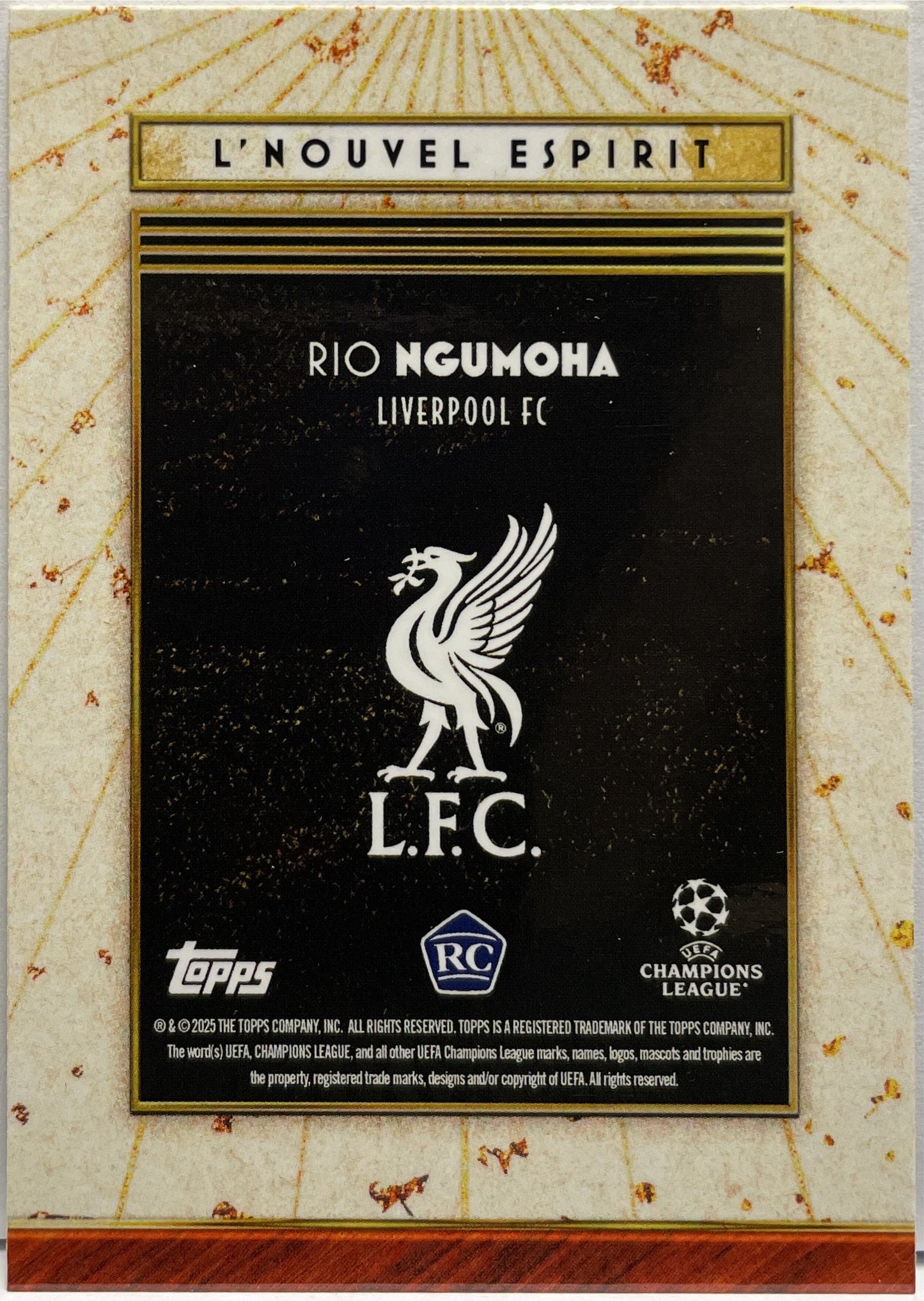 Rio Ngumoha Rookie Nouvel Espirit Topps Deco 2025/26