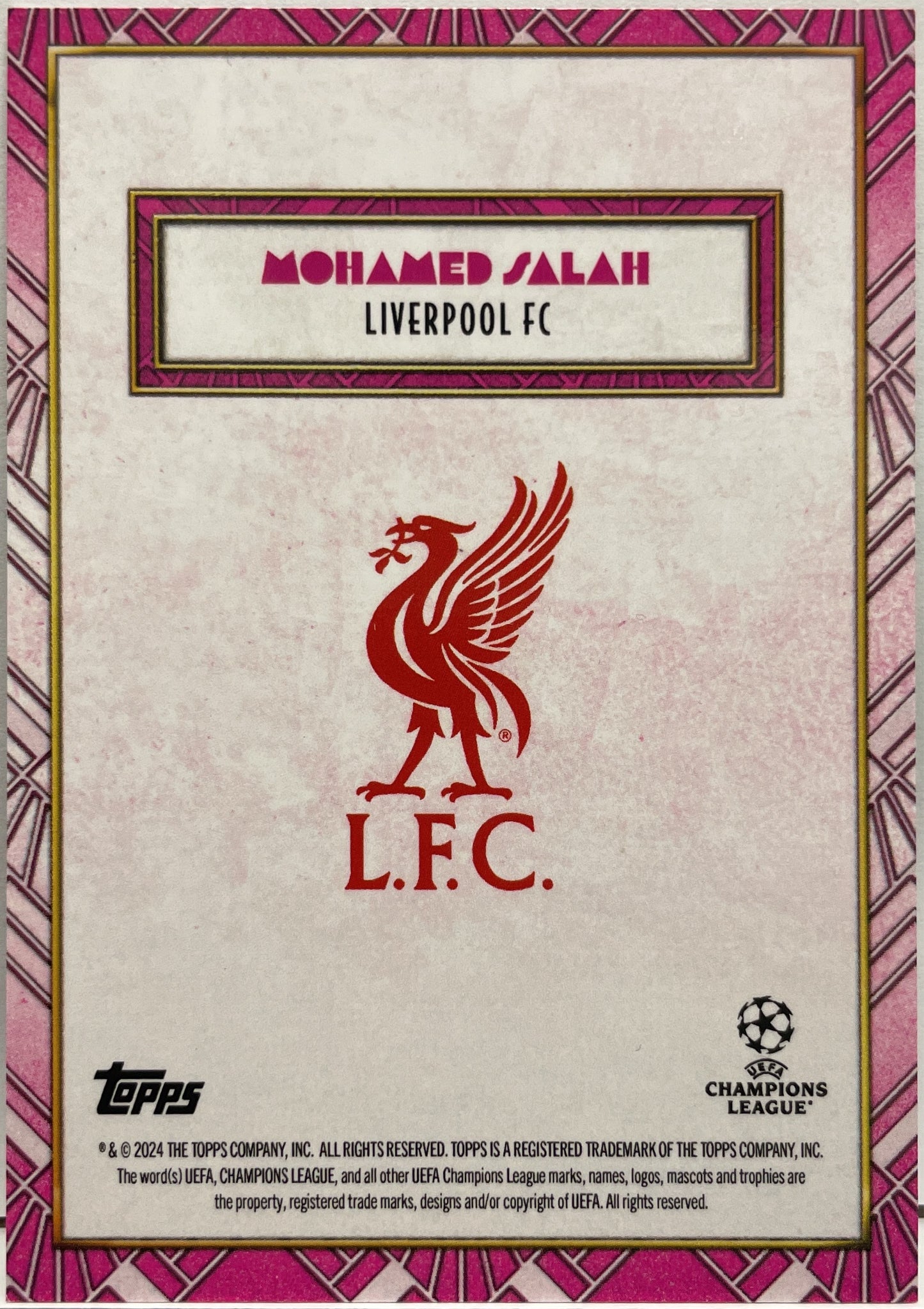 Mohamed Salah 12/75 Topps Deco UCC 2024/25