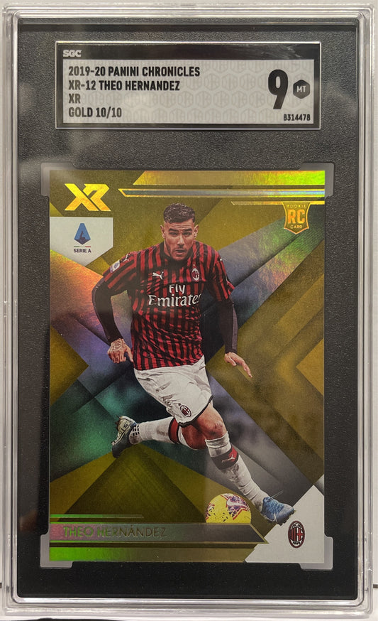 SGC 9 - Theo Hernandez 10/10 Rookie XR Gold - Chronicles Serie A 2019/20