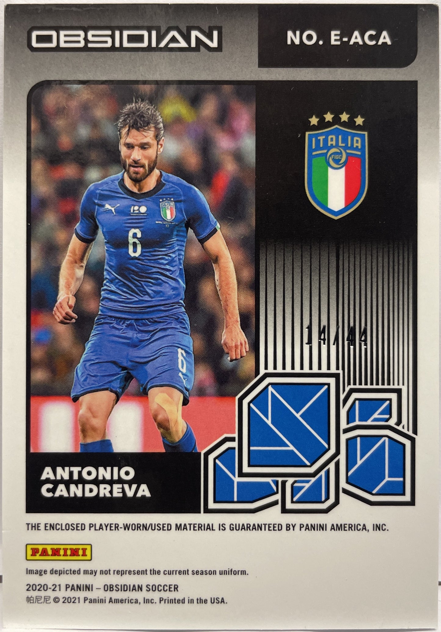 Antonio Candreva 14/44 Patch Eruption Obsidian 2020/21