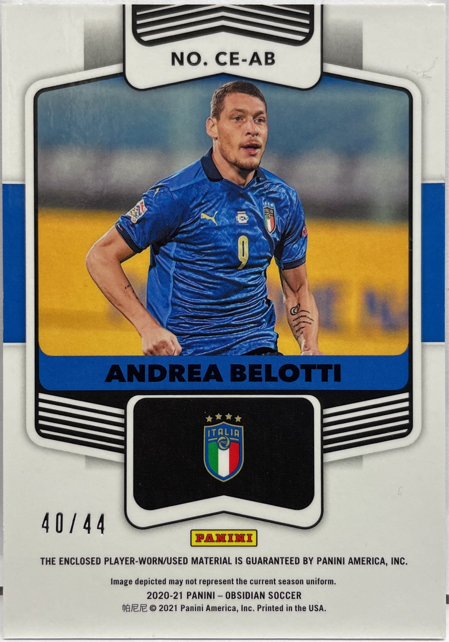 Andrea Belotti 40/44 Patch Cutting Edge Obsidian 2020/21