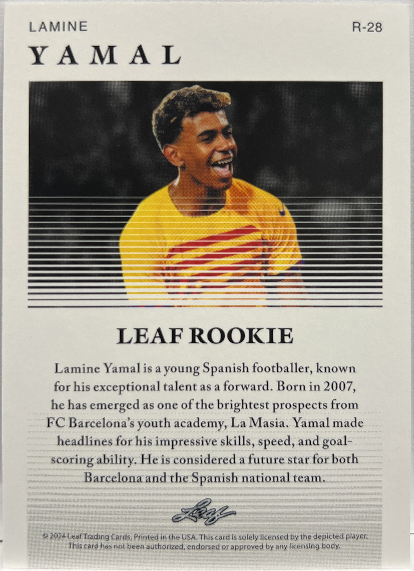 Lamine Yamal Rookie R-28 Leaf 2024