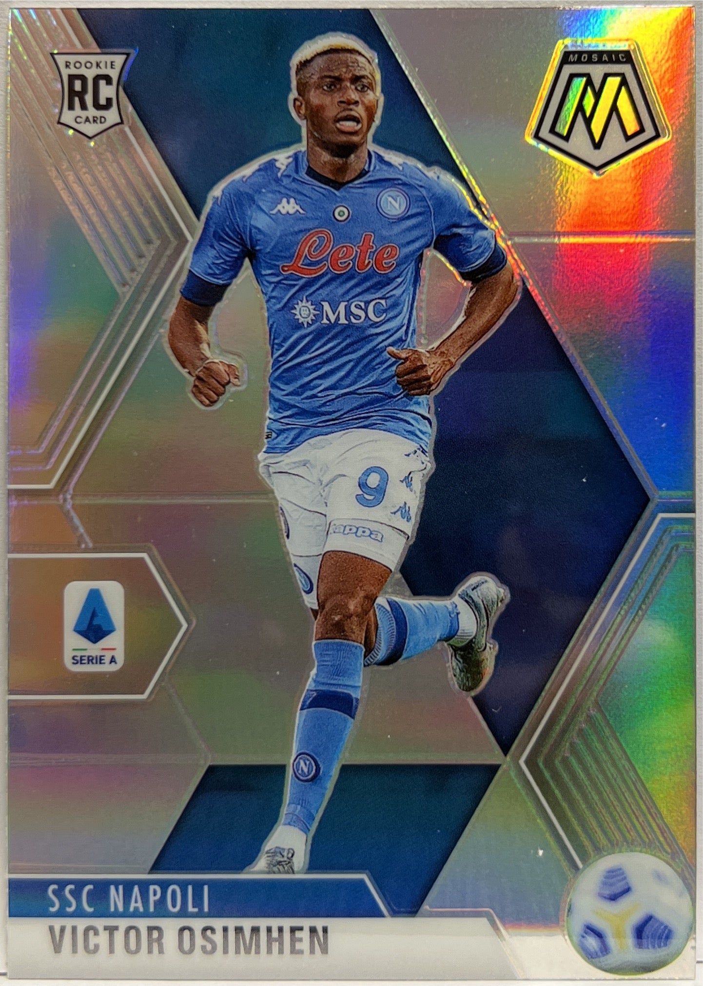 Victor Osimhen Rookie Silver Holo Mosaic Serie A 2020/21
