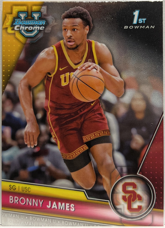 Bronny James 1ST Bowman Topps Chrome Bowman Basketball 2024