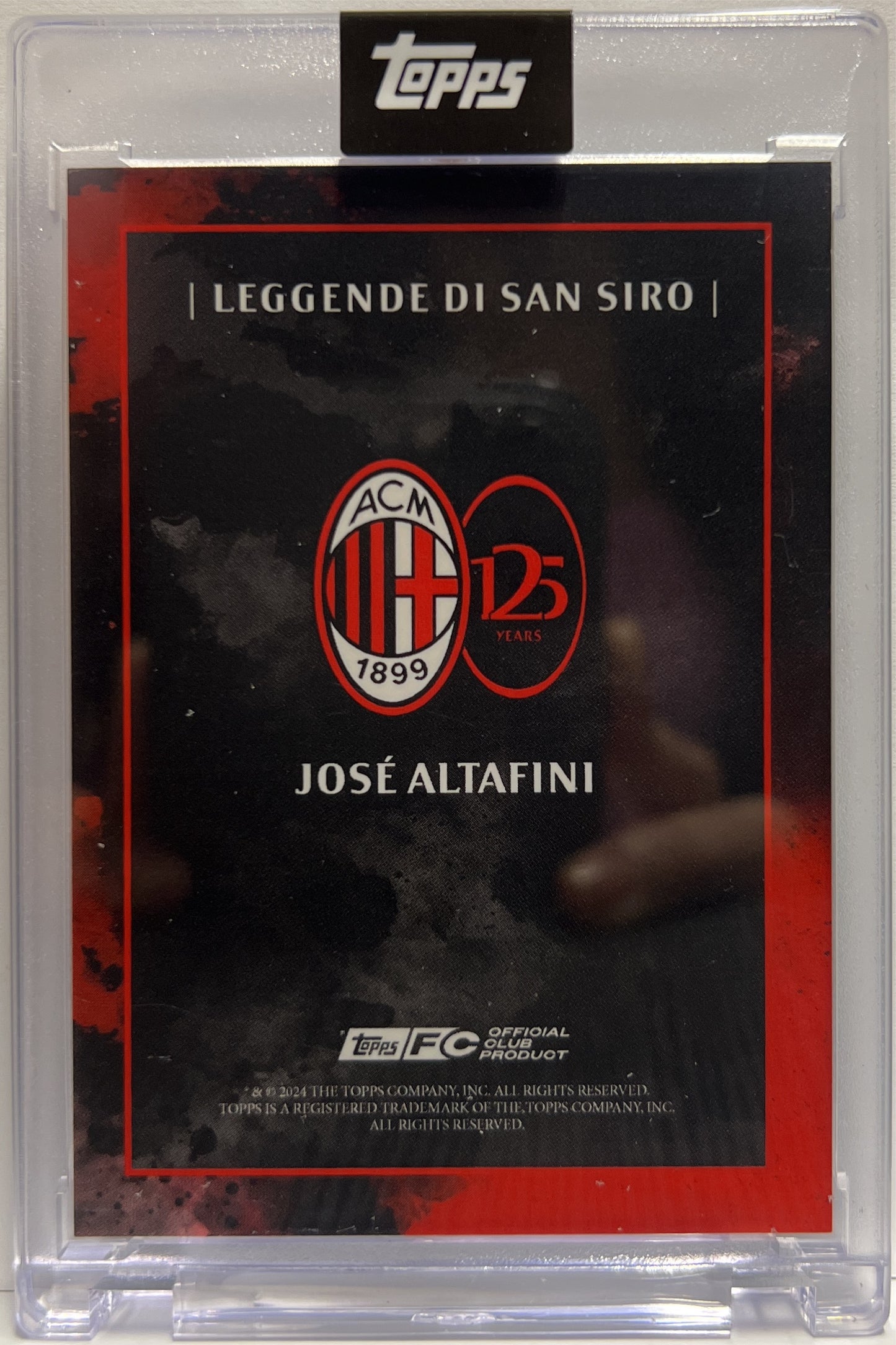 Jose Altafini 2/10 Autograph Leggende Di San Siro Green Topps AC Milan 125 Anniversary 2025