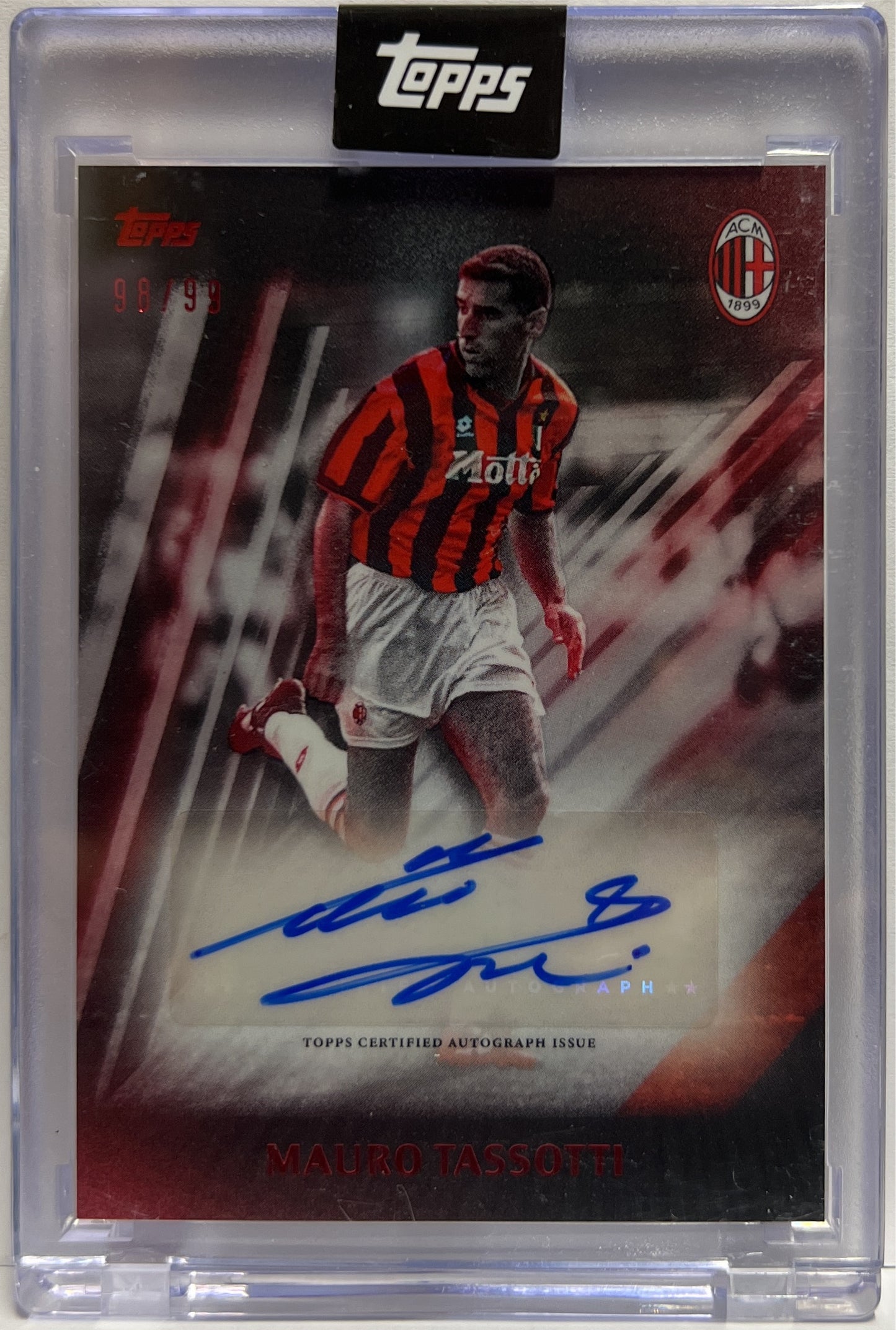 Mauro Tassotti 98/99 Autograph I Rossoneri Topps AC Milan 125 Anniversary 2025