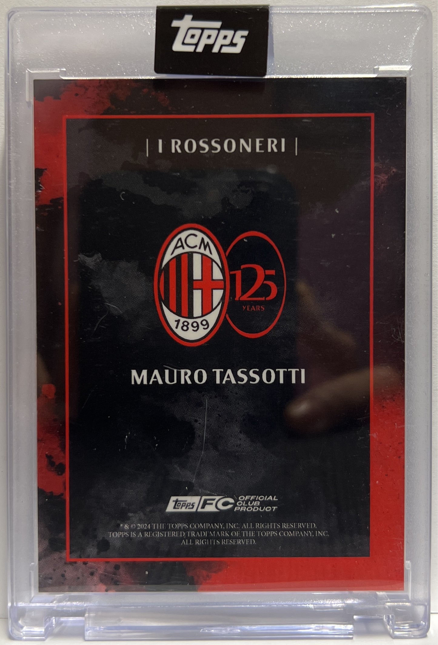 Mauro Tassotti 98/99 Autograph I Rossoneri Topps AC Milan 125 Anniversary 2025