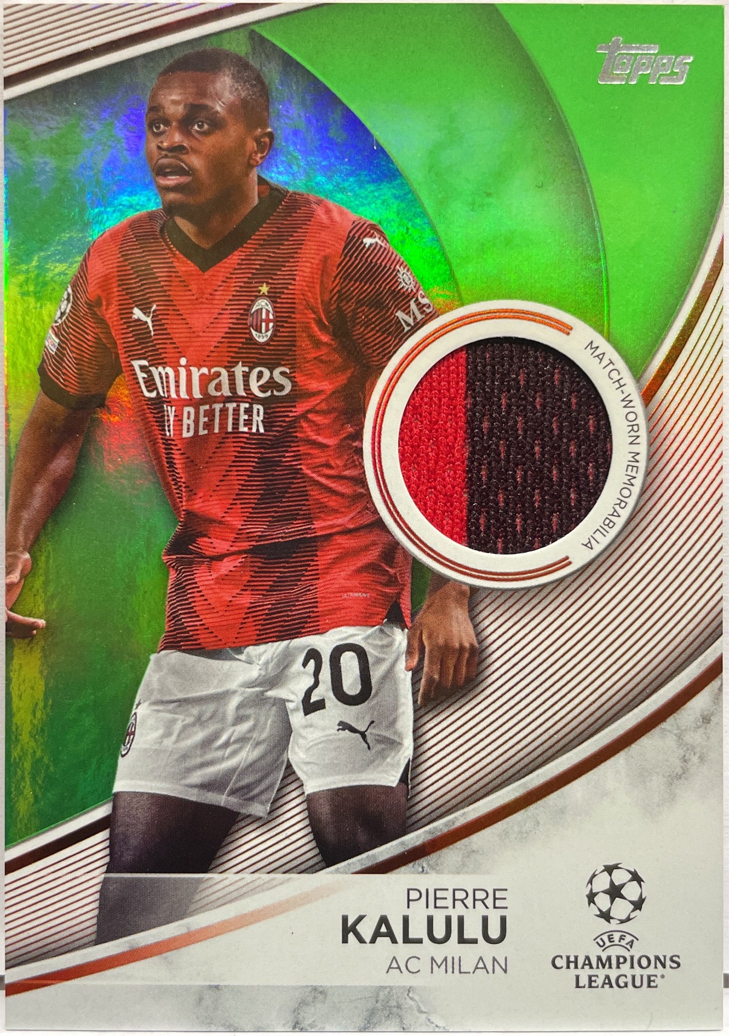 Pierre Kalulu 189/199 Patch Green Topps UCC 2023/24