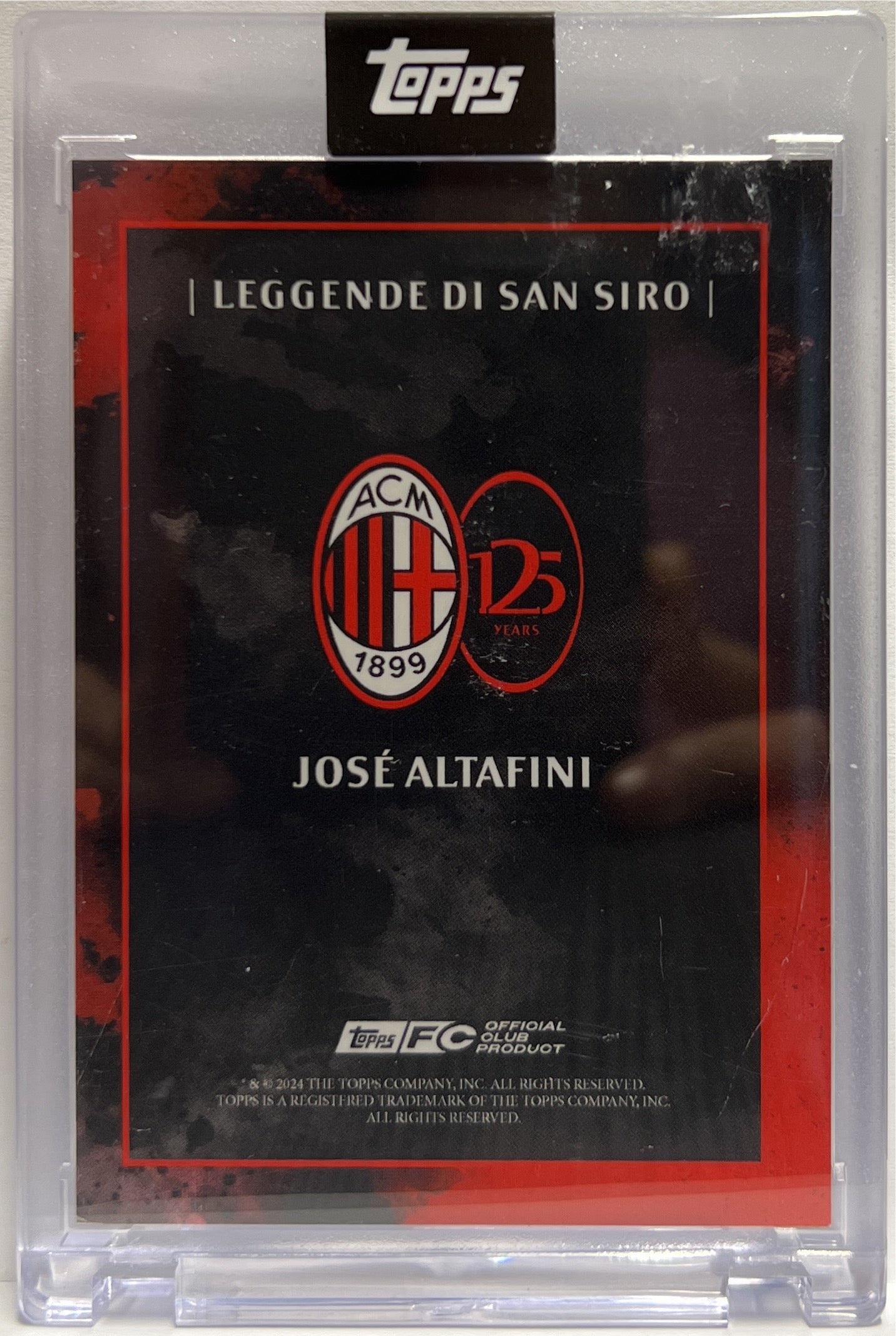 Jose Altafini 11/99 Autograph Leggende Di San Siro Topps AC Milan 125 Anniversary 2025
