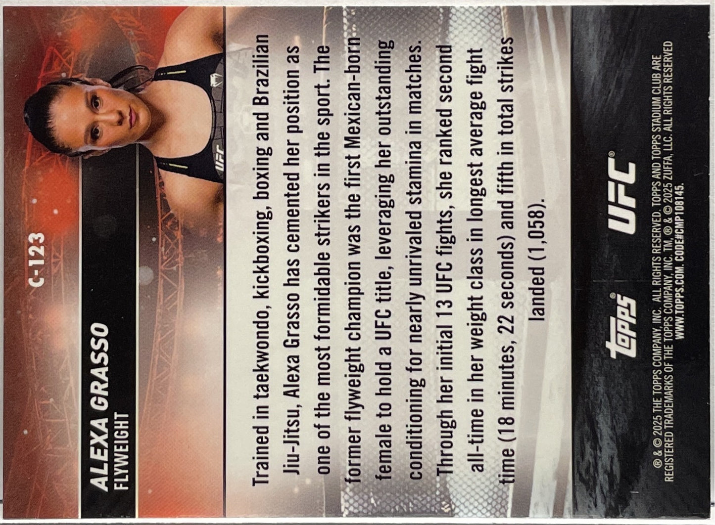 Mancolista-Chrome Green Refractor-Topps Stadium UFC 2025