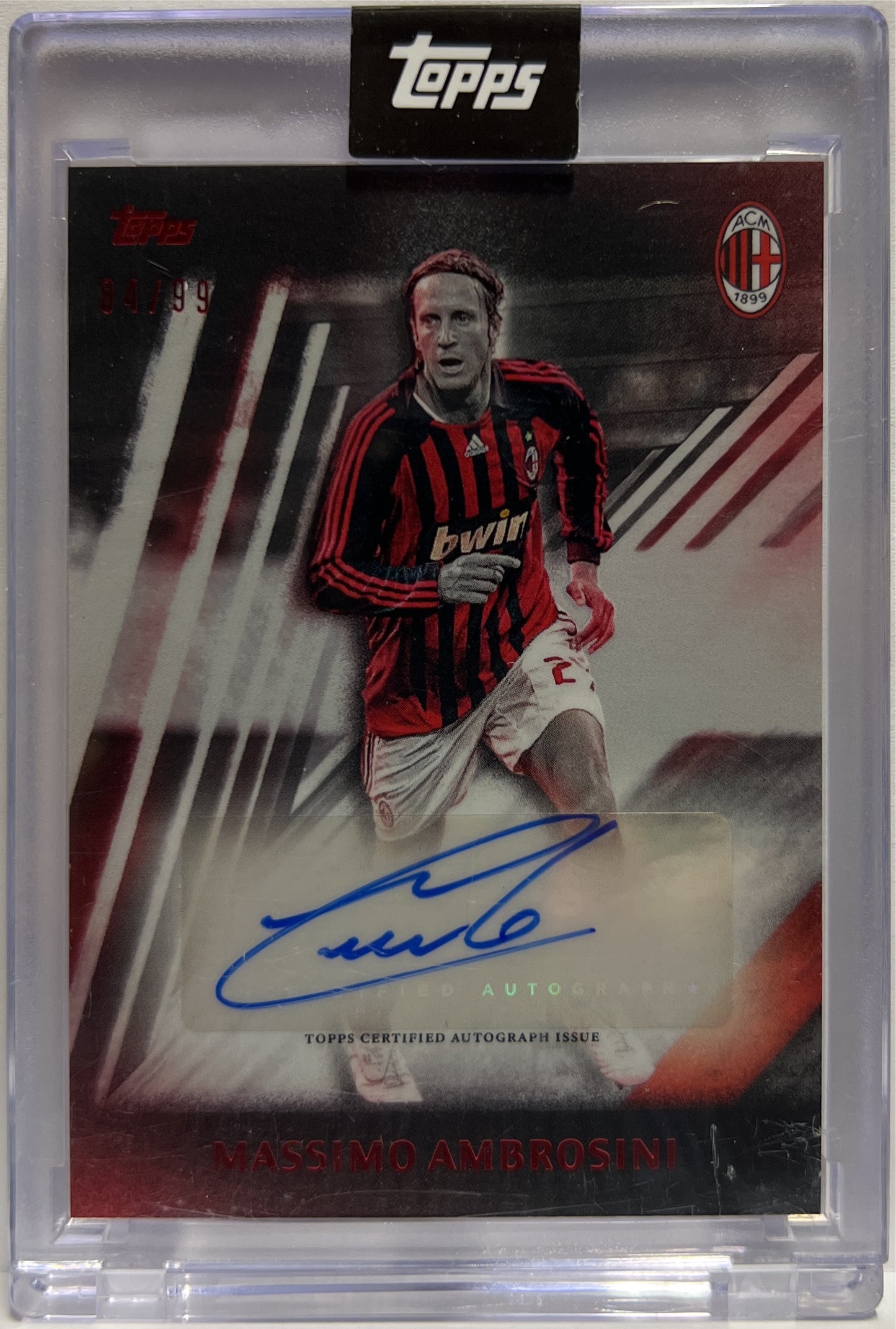 Massimo Ambrosini 4/99 Autograph I Rossoneri Topps AC Milan 125 Anniversary 2025