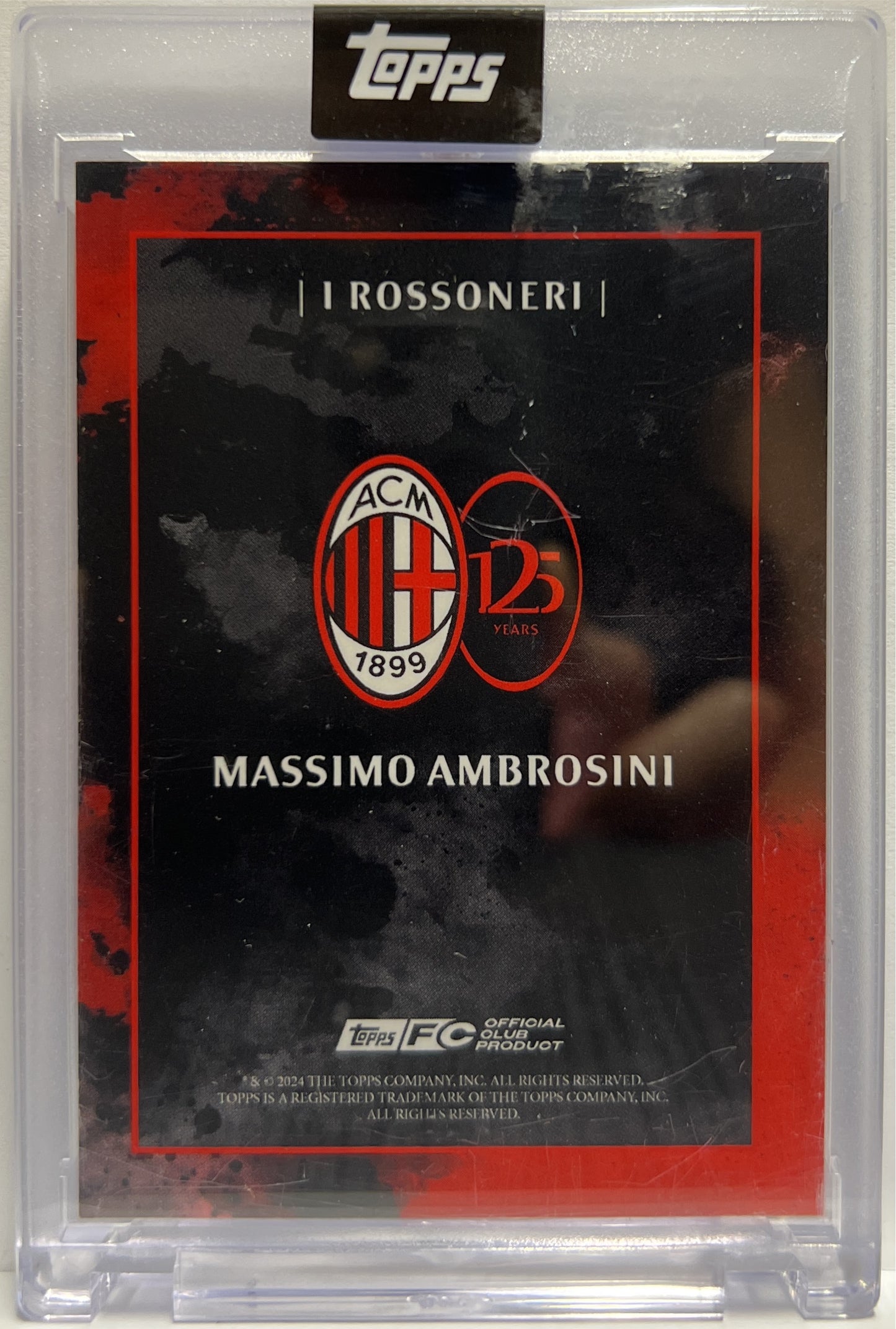 Massimo Ambrosini 4/99 Autograph I Rossoneri Topps AC Milan 125 Anniversary 2025