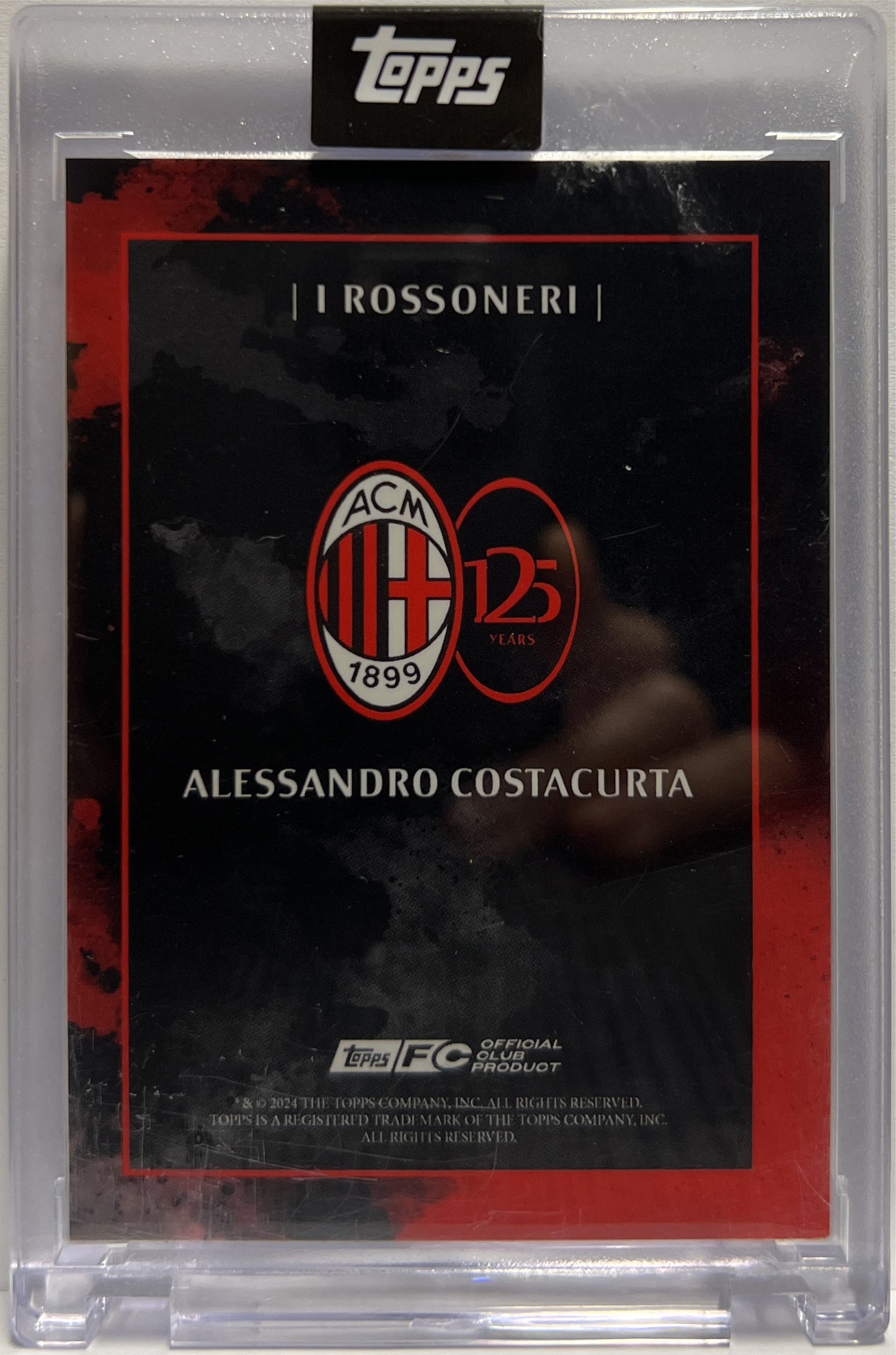 Alessandro Costacurta 22/25 Autograph I Rossoneri Topps AC Milan 125 Anniversary 2025