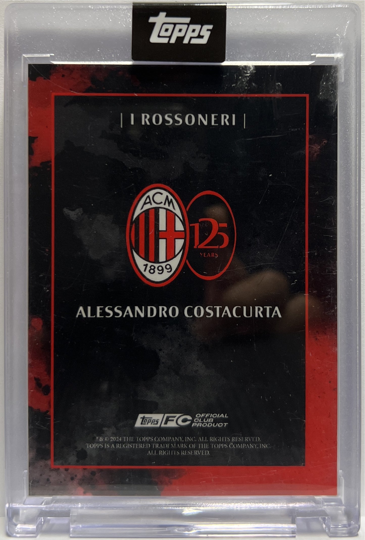 Alessandro Costacurta 5/10 Autograph I Rossoneri Green Topps AC Milan 125 Anniversary 2025