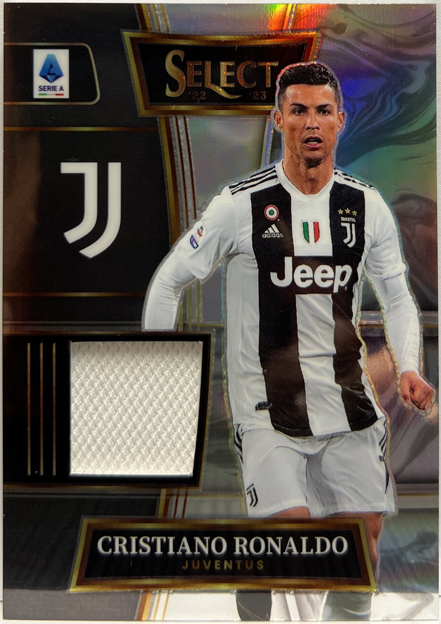 Cristiano Ronaldo Patch Player Worn Swatches Select Serie A 2022/23