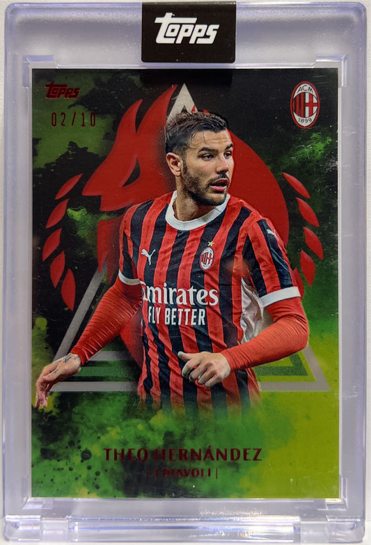 Theo hernandez 2/10 Green Topps AC Milan 125 Anniversary 2025