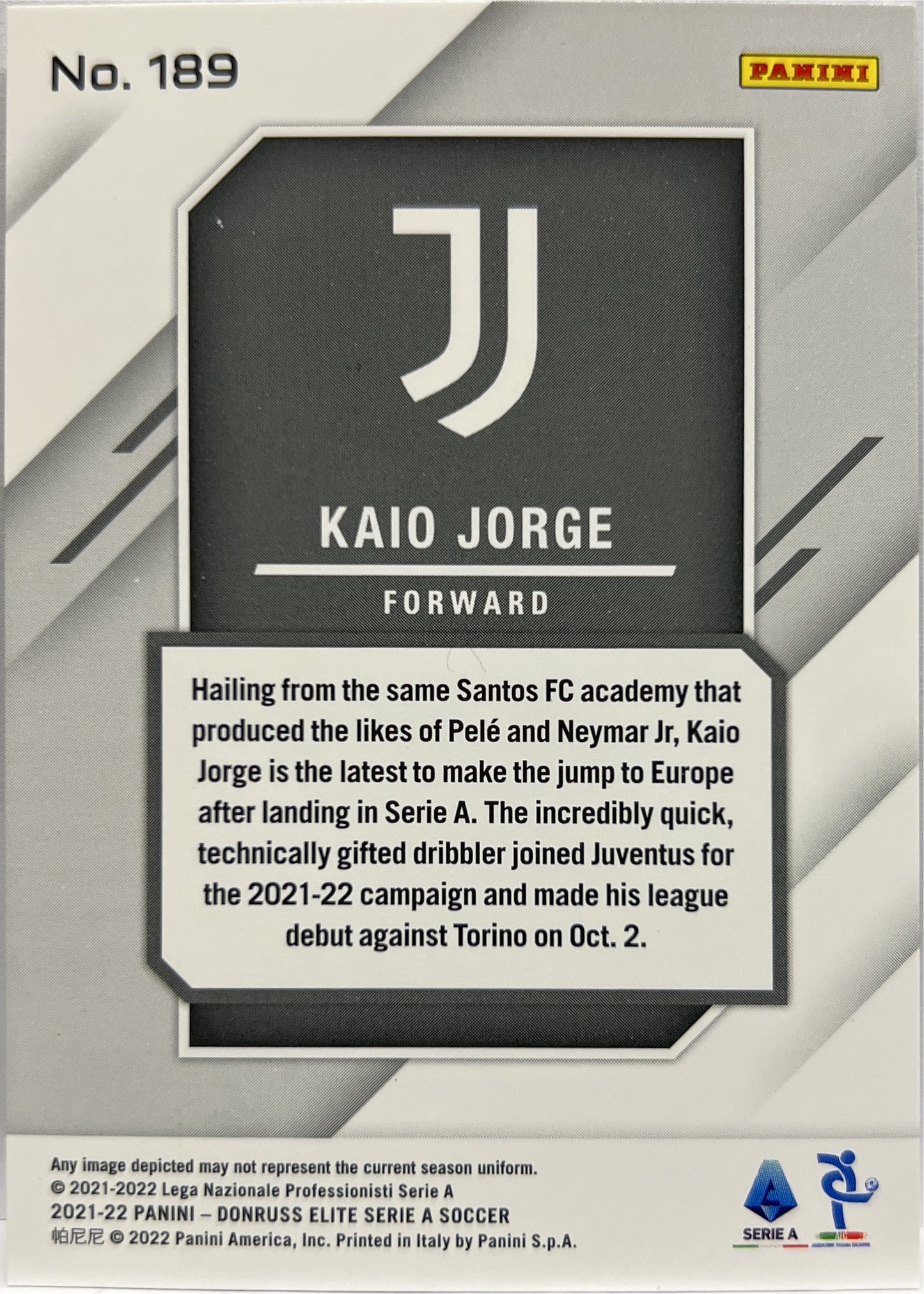Kaio Jorge 5/10 Gold Firework Donruss Elite Serie A 2021/22
